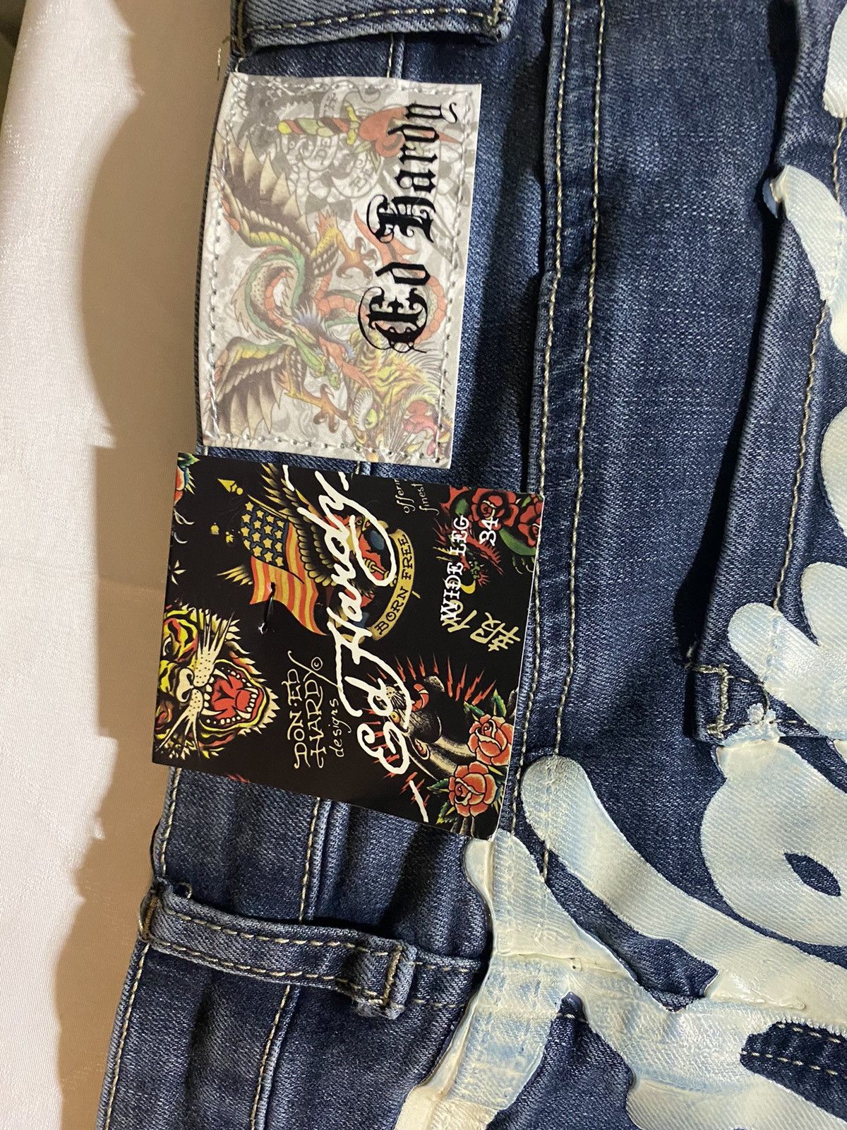 Ed Hardy × Japanese Brand Ed hardy pants Size US 26 / EU 42 - 4 Thumbnail
