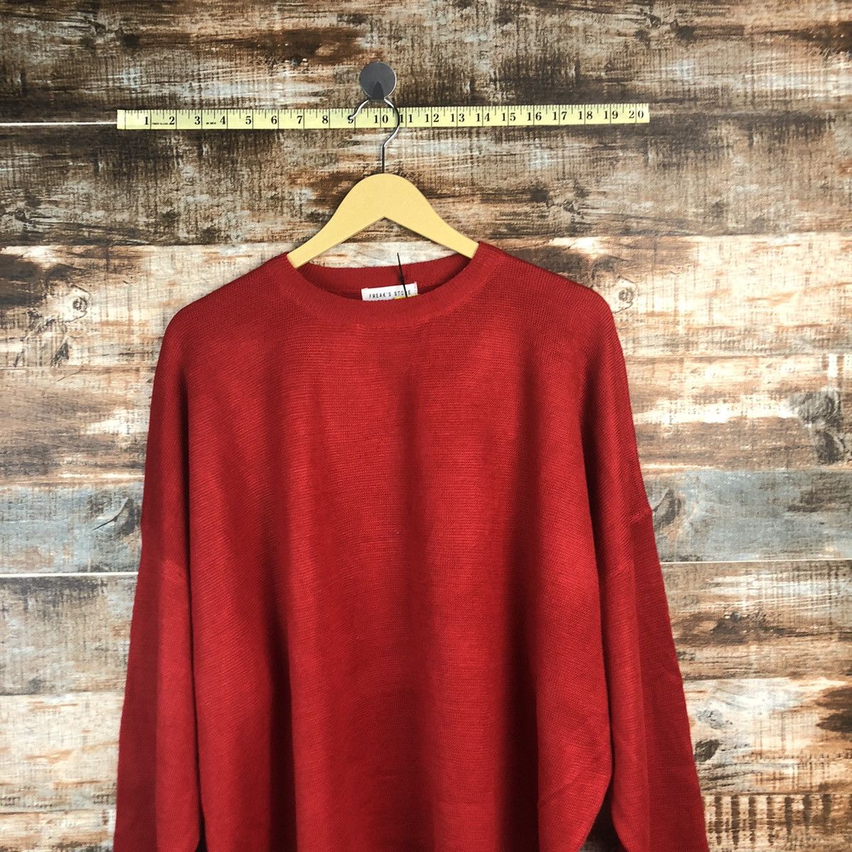 Homespun Knitwear × Japanese Brand Freaks Store Red palin Knitwear #A1858 Size M / US 6-8 / IT 42-44 - 2 Thumbnail
