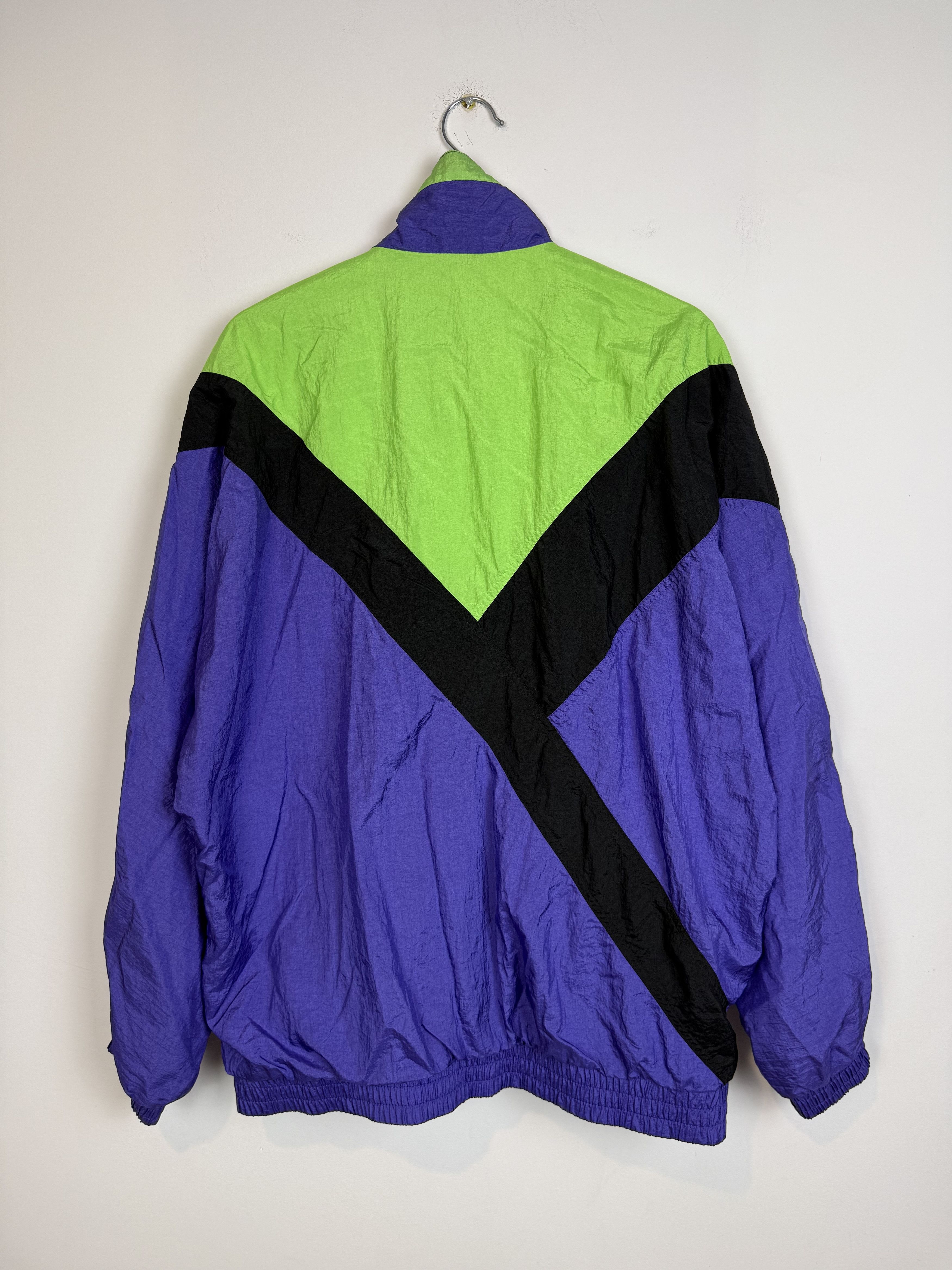 Puma Vintage 80s Puma Windbreaker Tracksuit Purple Green Actual L Size US L / EU 52-54 / 3 - 10 Thumbnail