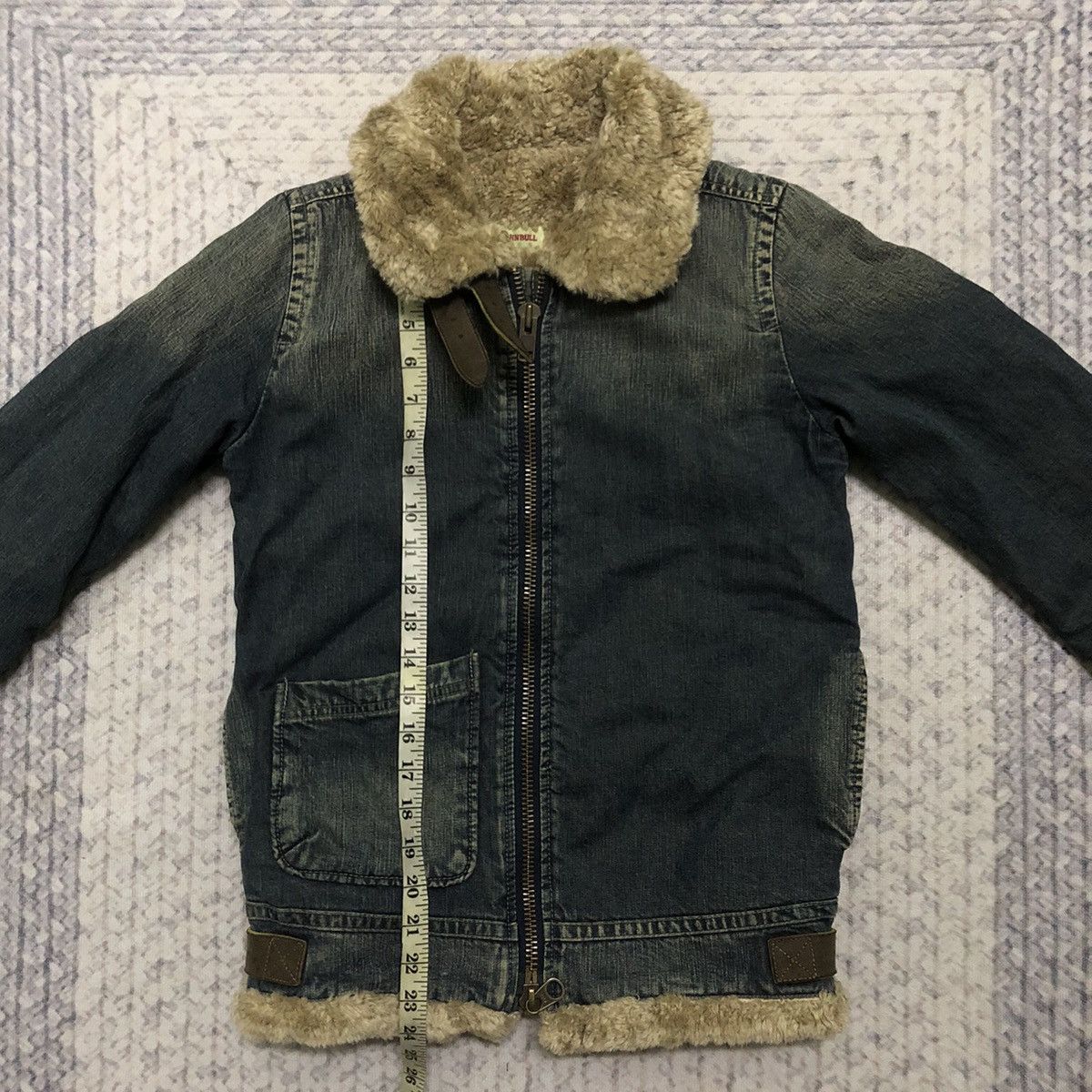 Japanese Brand × Johnbull × Vintage Rare Vintage Johnbull Fur Denim Jacket Size US XXS / EU 40 - 12 Thumbnail