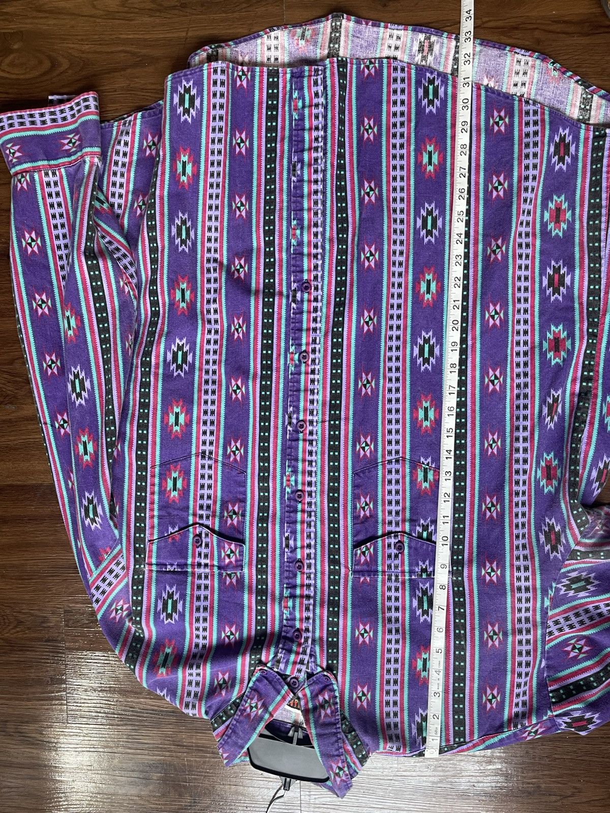 Other VTG 90s Karman Western Shirt Mens XL Southwest Aztec Stripes Size US XL / EU 56 / 4 - 5 Thumbnail