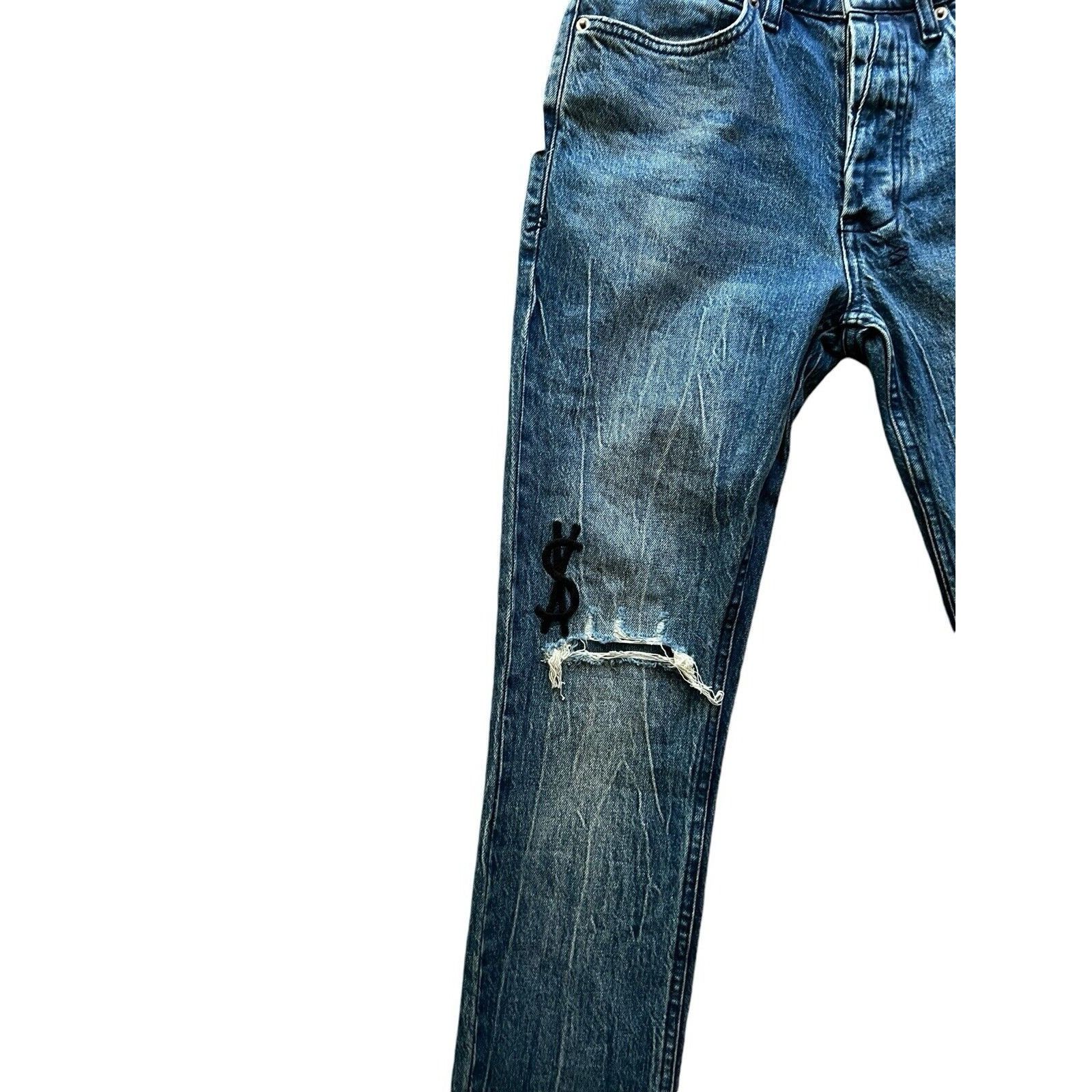 Ksubi Ksubi Jeans Mens Van Winkle Bluuu Skinny Leg Blue Size 31/32 Size US 31 - 5 Thumbnail
