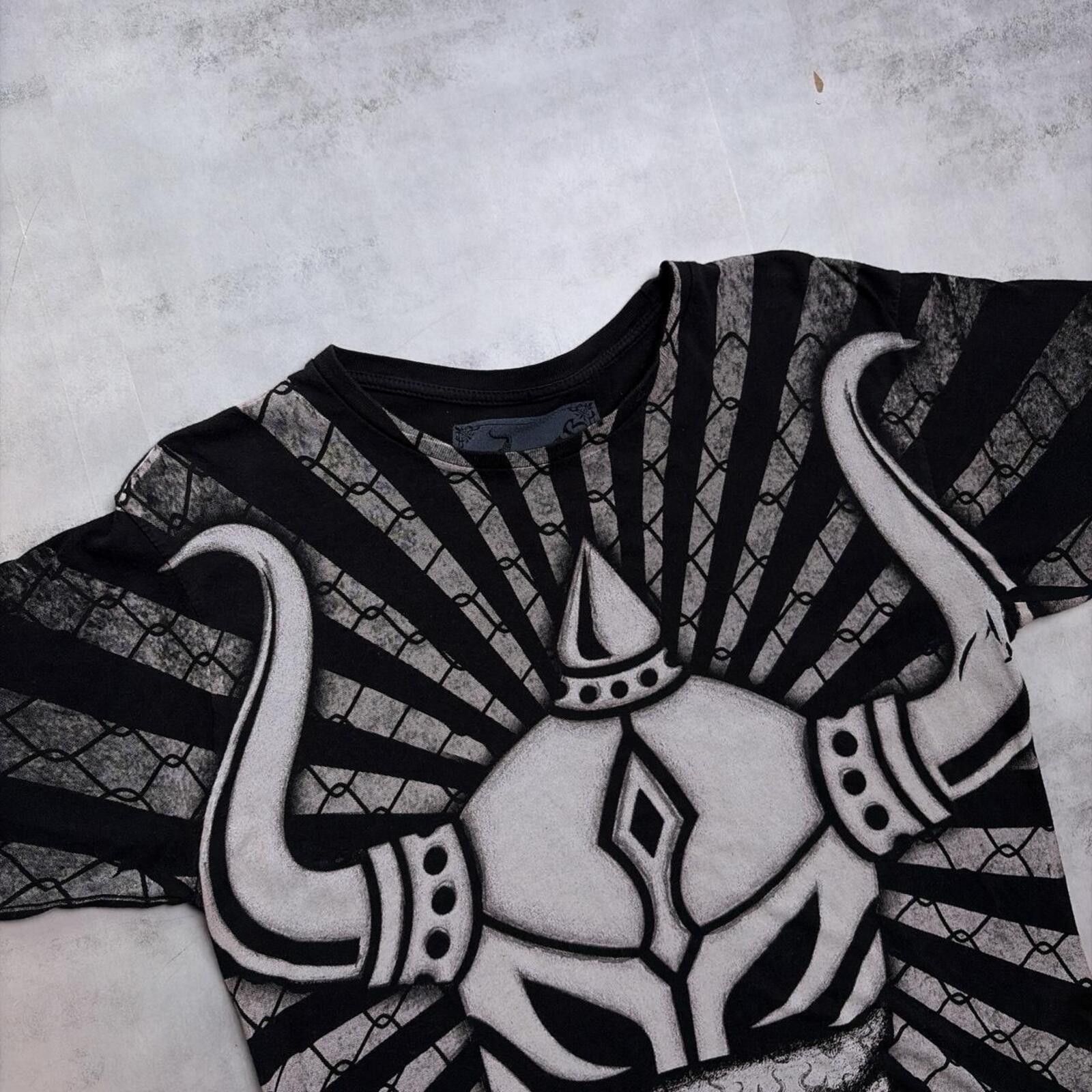 Other Y2K Warrior International Grunge Gothic AOP T-Shirt Size US M / EU 48-50 / 2 - 5 Thumbnail