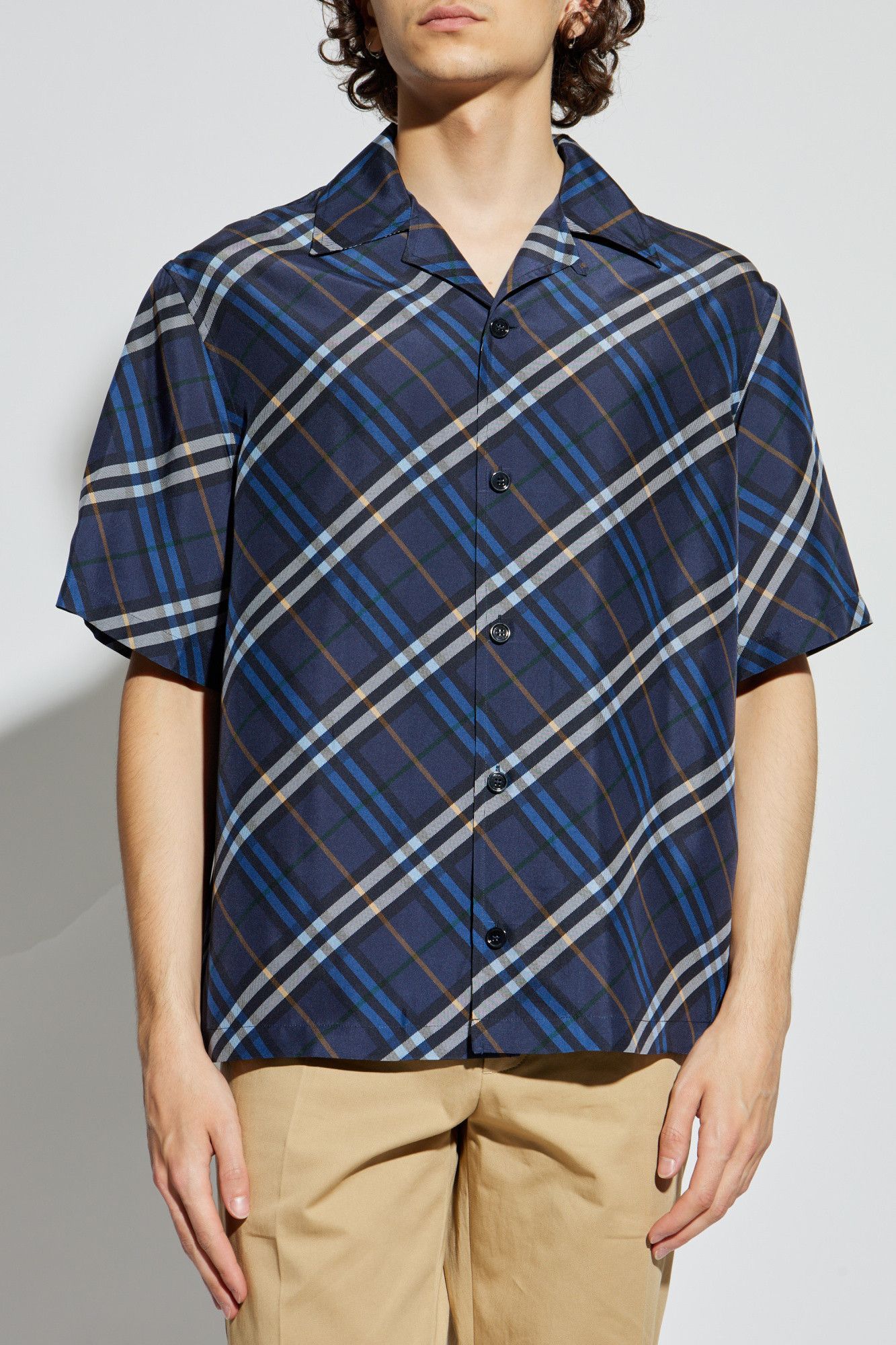 Burberry os11x0226 Diagonal Cecked Shirt in Multicolor Size US S / EU 44-46 / 1 - 4 Thumbnail