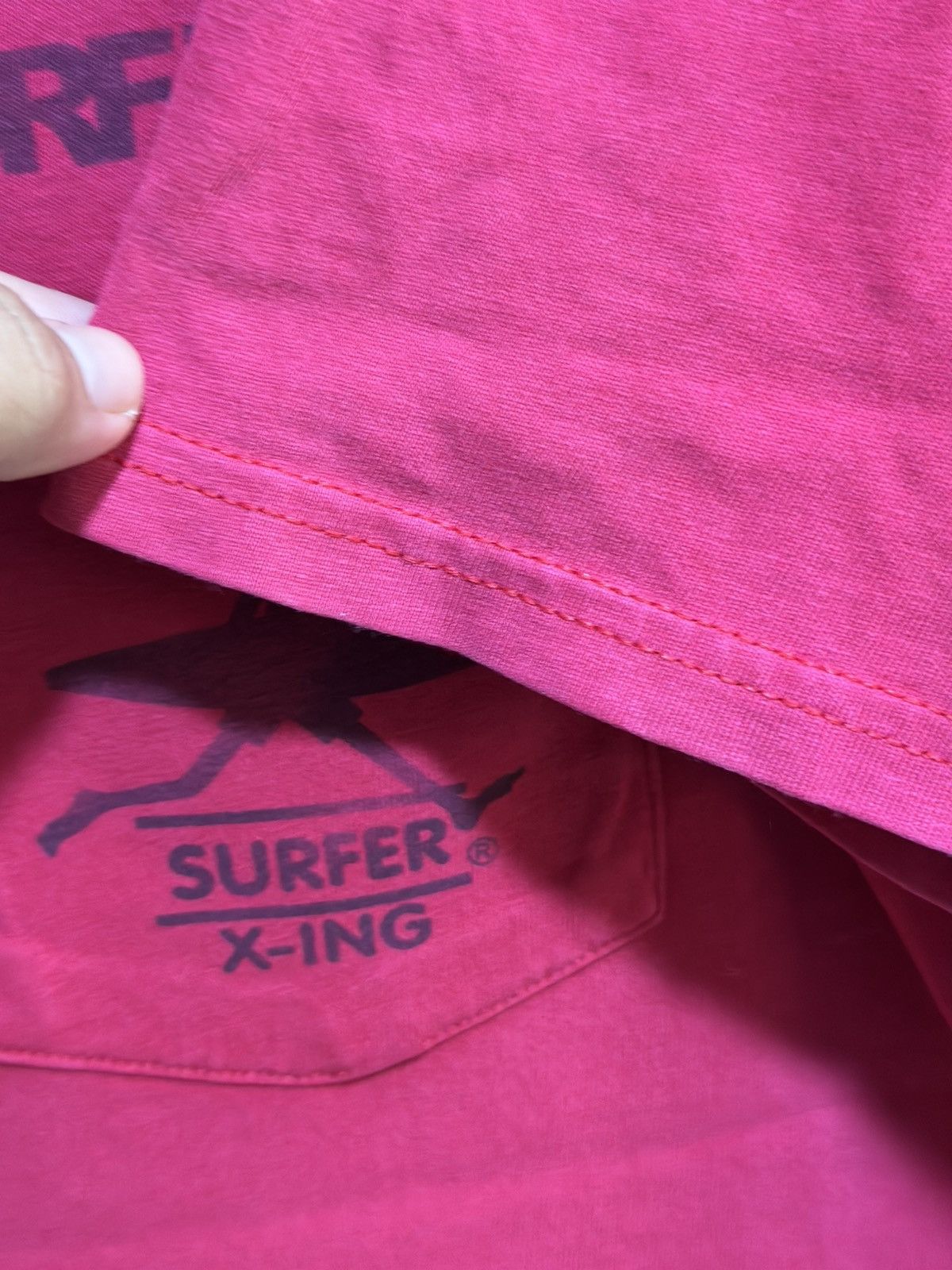 Vintage Vintage Surf N Sea Suffer X-Ing Pocket Tee Sun Faded Tee Size US L / EU 52-54 / 3 - 4 Thumbnail