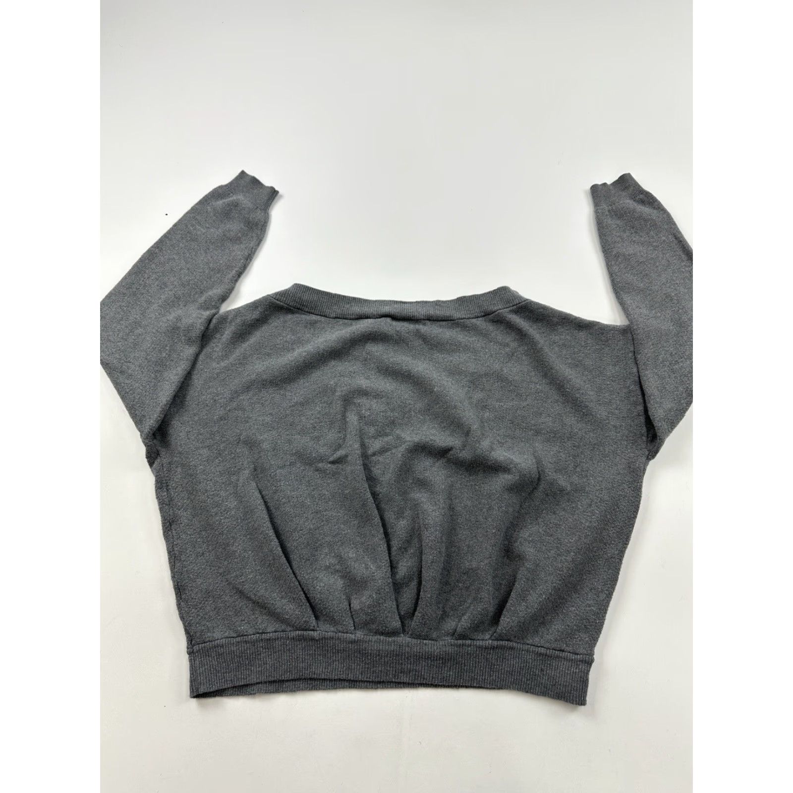 Vintage Tildon Sweater Womens Medium Gray Pullover V-Neck Ladies Shirt Size M / US 6-8 / IT 42-44 - 5 Thumbnail