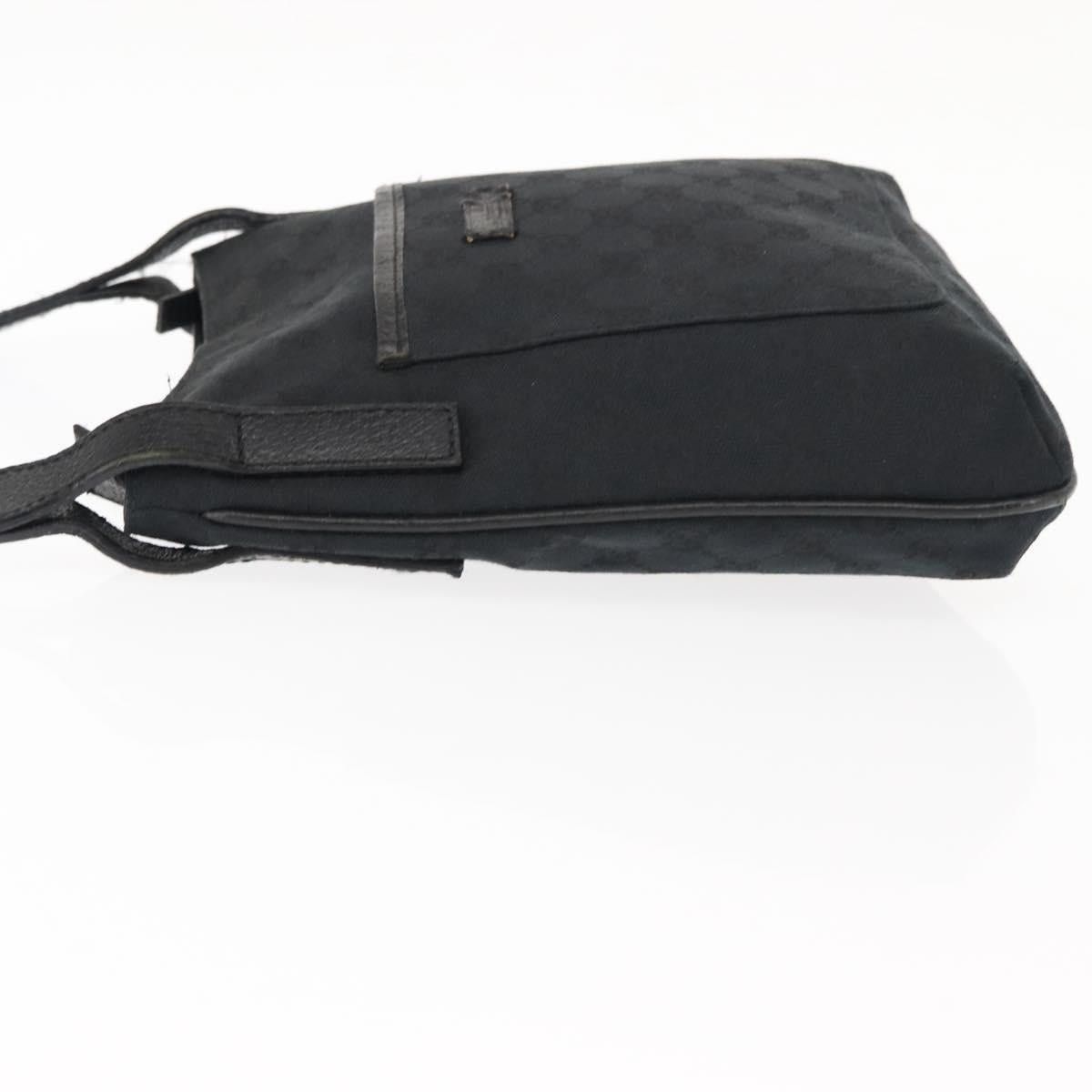 Gucci GUCCI GG Canvas Shoulder Bag Black Silver Size ONE SIZE - 5 Thumbnail