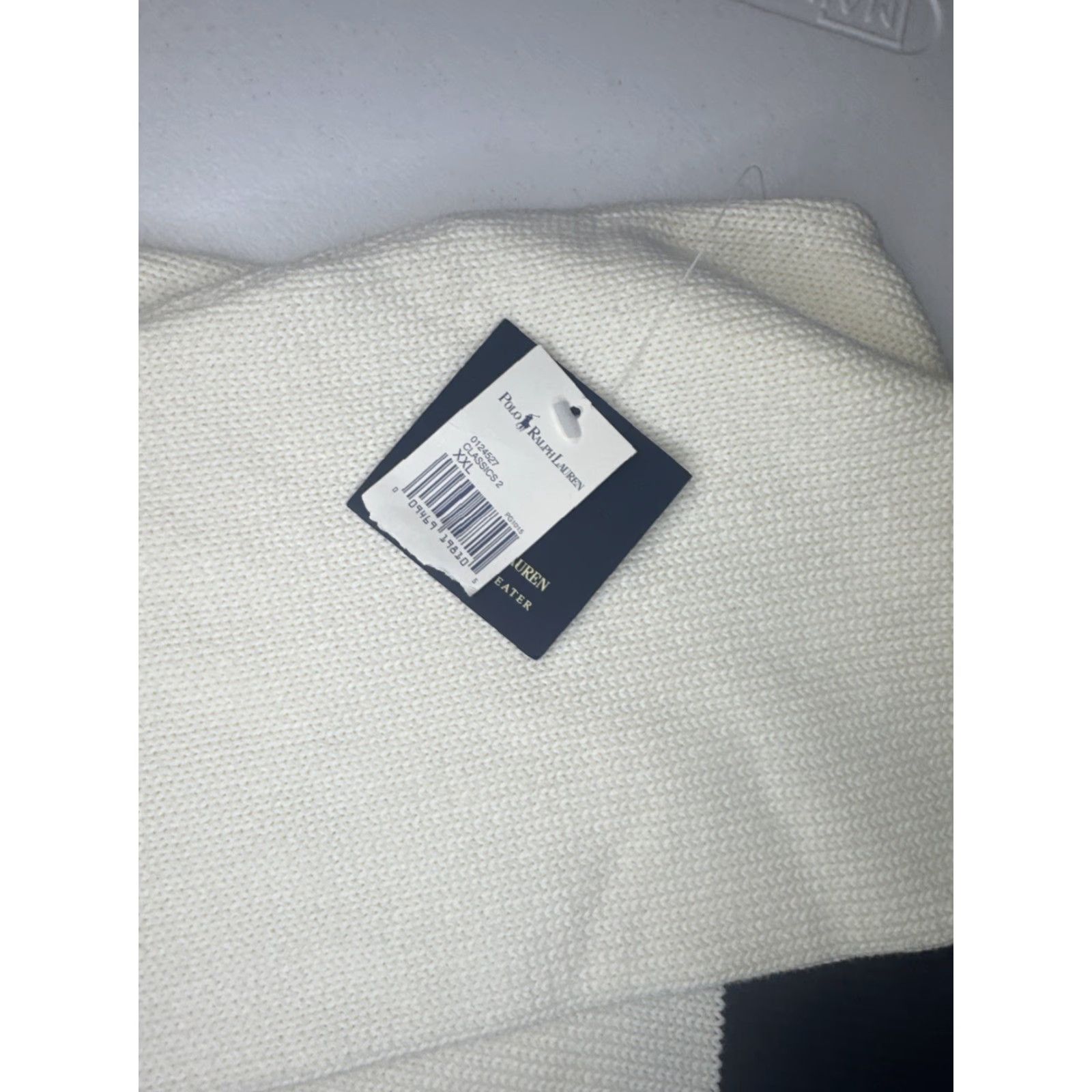Ralph Lauren VINTAGE Polo Ralph Lauren Turtleneck Sweater Mens 2XL Cotton Knit White Pullover New W tags Size US XXL / EU 58 / 5 - 3 Thumbnail