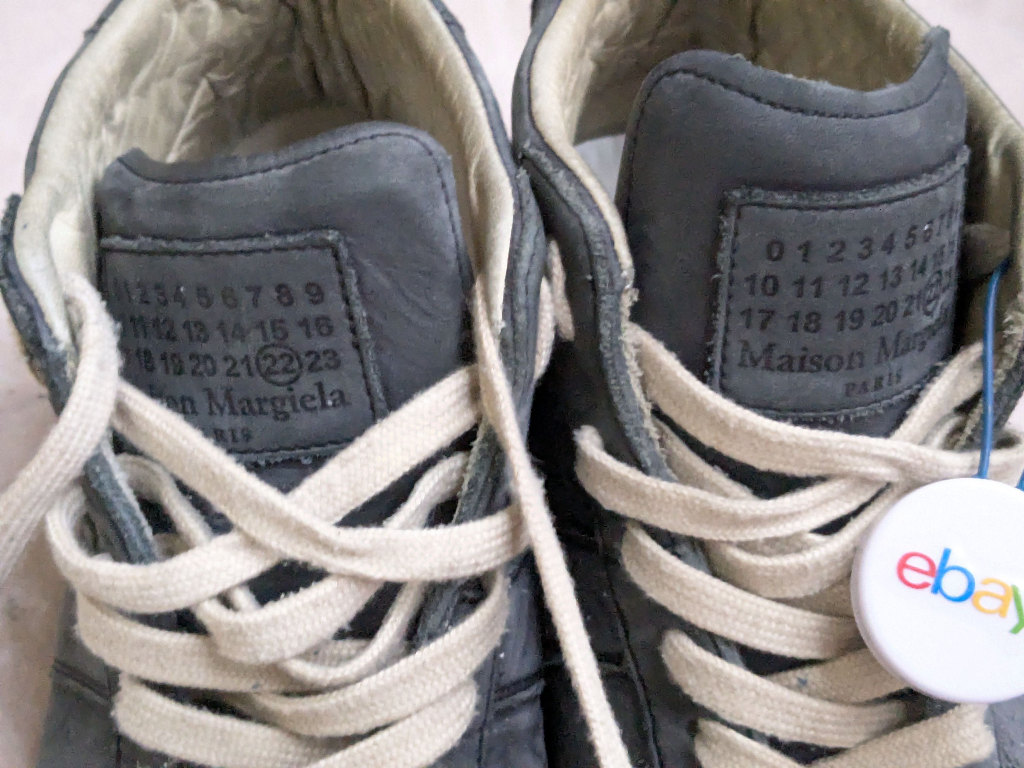 Maison Margiela Maison Margiela GAT Replica Blue Paint Splatter 9 42 High Size US 9 / EU 42 - 2 Thumbnail