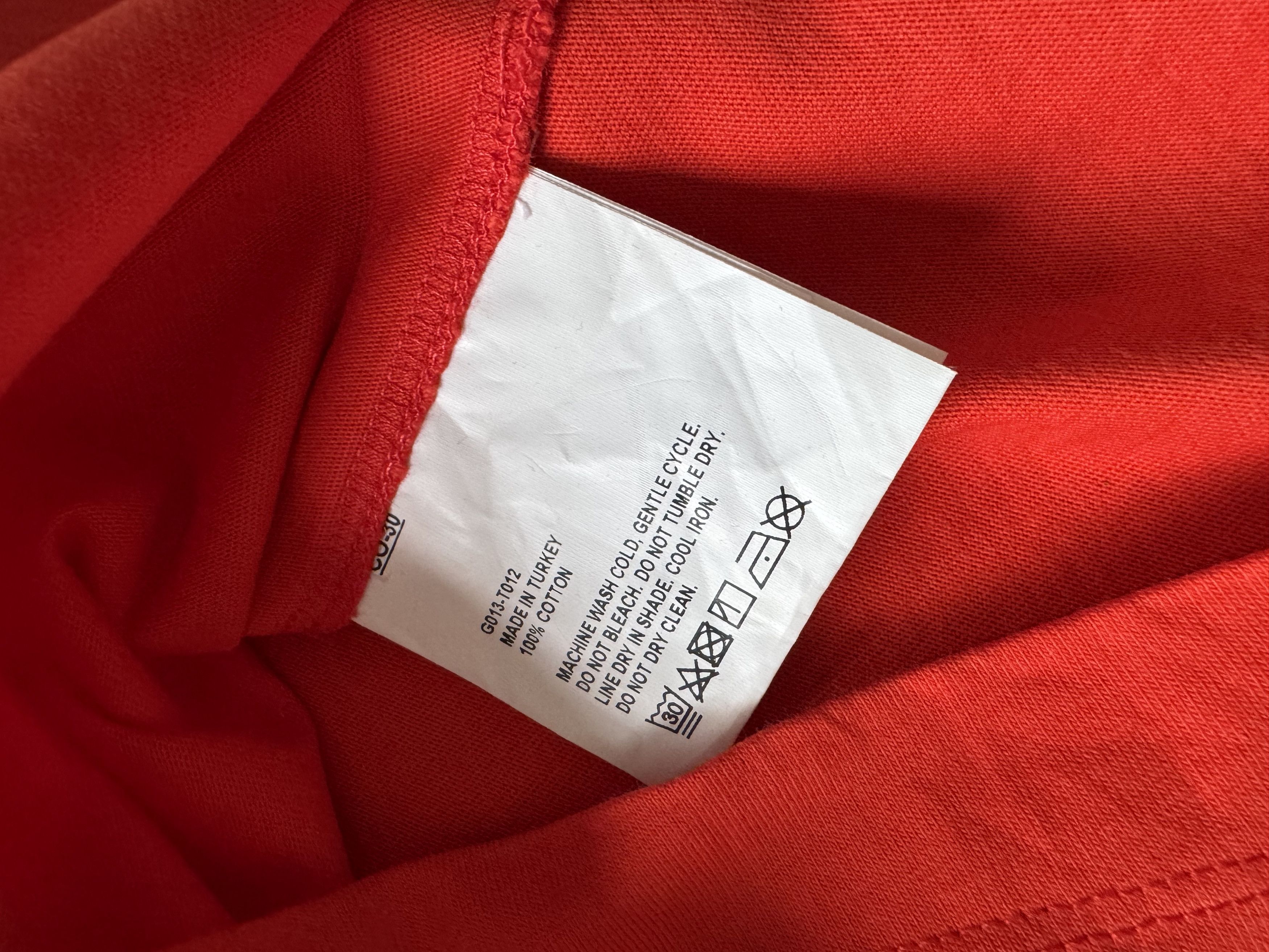 Gosha Rubchinskiy Gosha Rubchinskiy "Friend", Red T-shirt, Size L Size US L / EU 52-54 / 3 - 5 Thumbnail