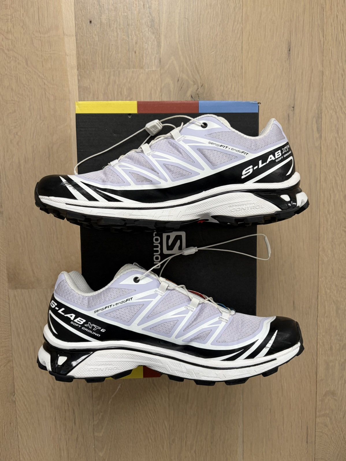Salomon Salomon XT-6 Purple Heather White Black L41317200 Size US 9.5 / EU 42-43 - 5 Thumbnail