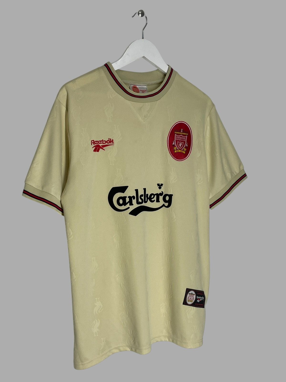 Reebok Liverpool FC Reebok 1996/97 Away Vintage Football Shirt Size US XL / EU 56 / 4 - 2 Thumbnail