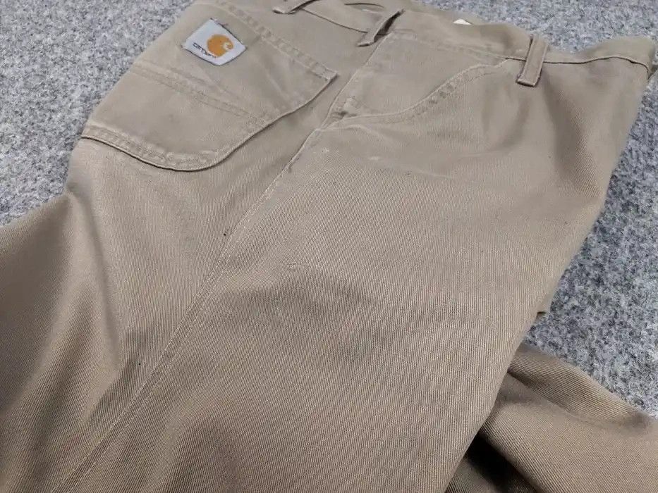 Carhartt Vintage 90' Carhartt Simple Beige Distressed Trouser Pants Size US 30 / EU 46 - 8 Thumbnail