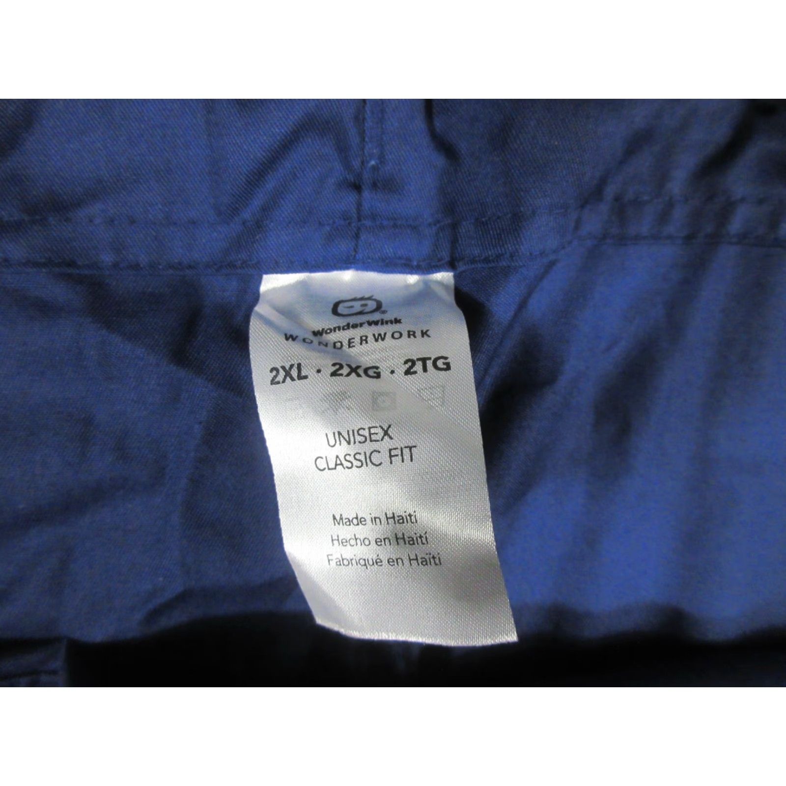 Vintage WonderWink Scrub Pants Unisex 2XL Navy Blue 32 Inseam Cotton Blend NEW NWT Classic Hard-wearing Medical Uniform Size US 39 - 7 Thumbnail