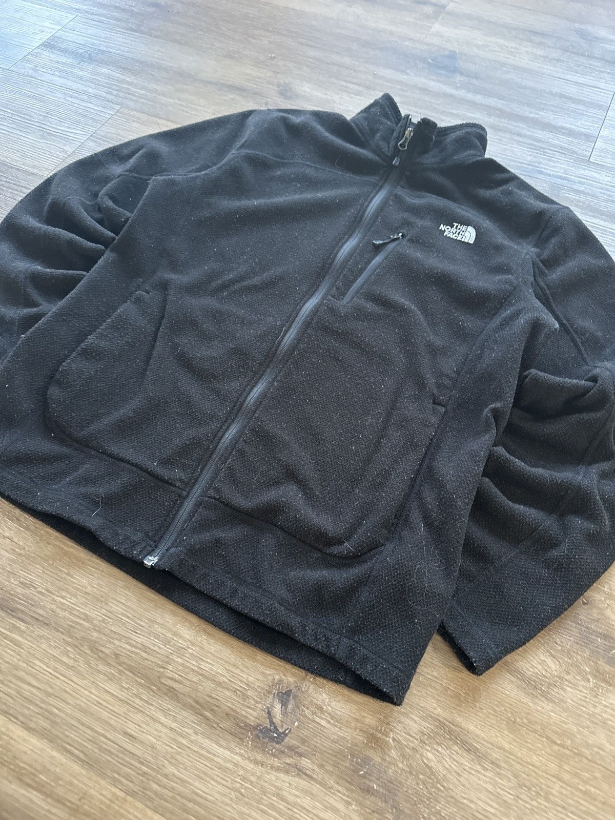 The North Face × Vintage Vintage 90s The North Face ZipUp Fleece Jacket Medium Size US M / EU 48-50 / 2 - 2 Thumbnail