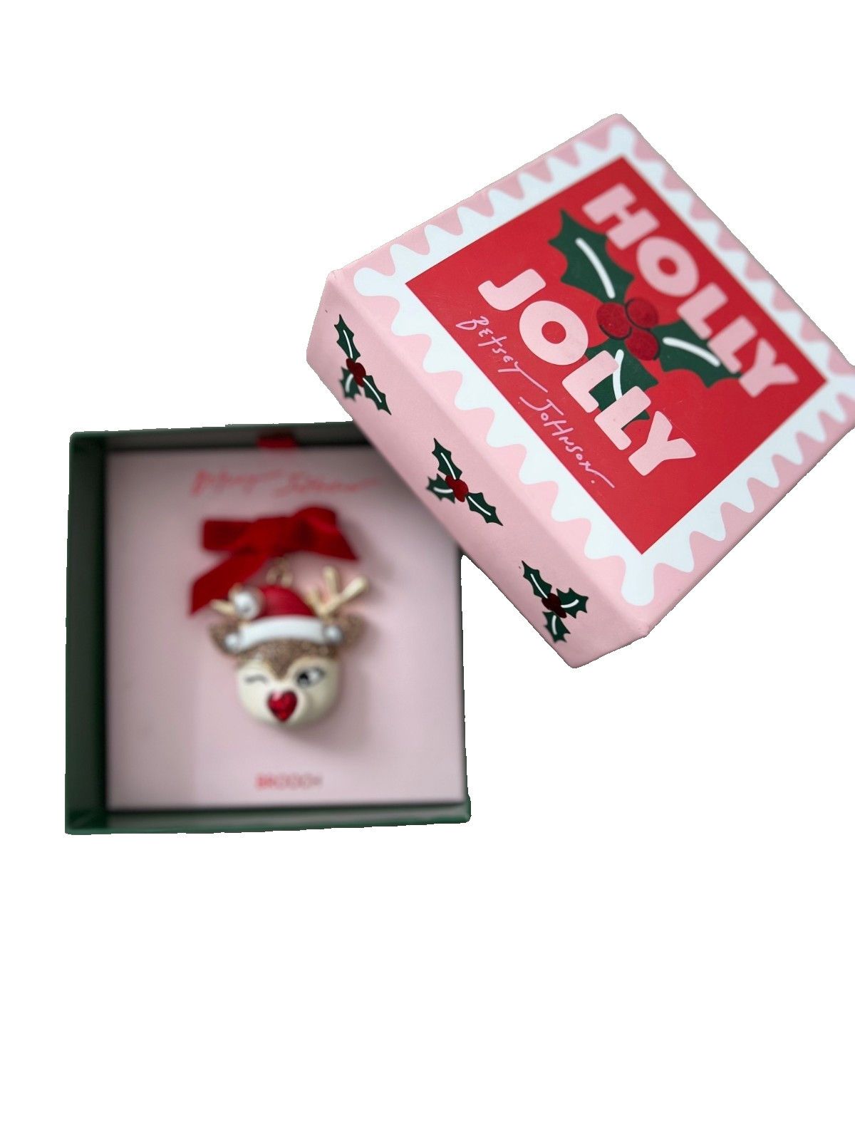 Betsey Johnson Betsey Johnson Holiday Christmas Santa Baby Reindeer Brooch Size ONE SIZE - 3 Thumbnail
