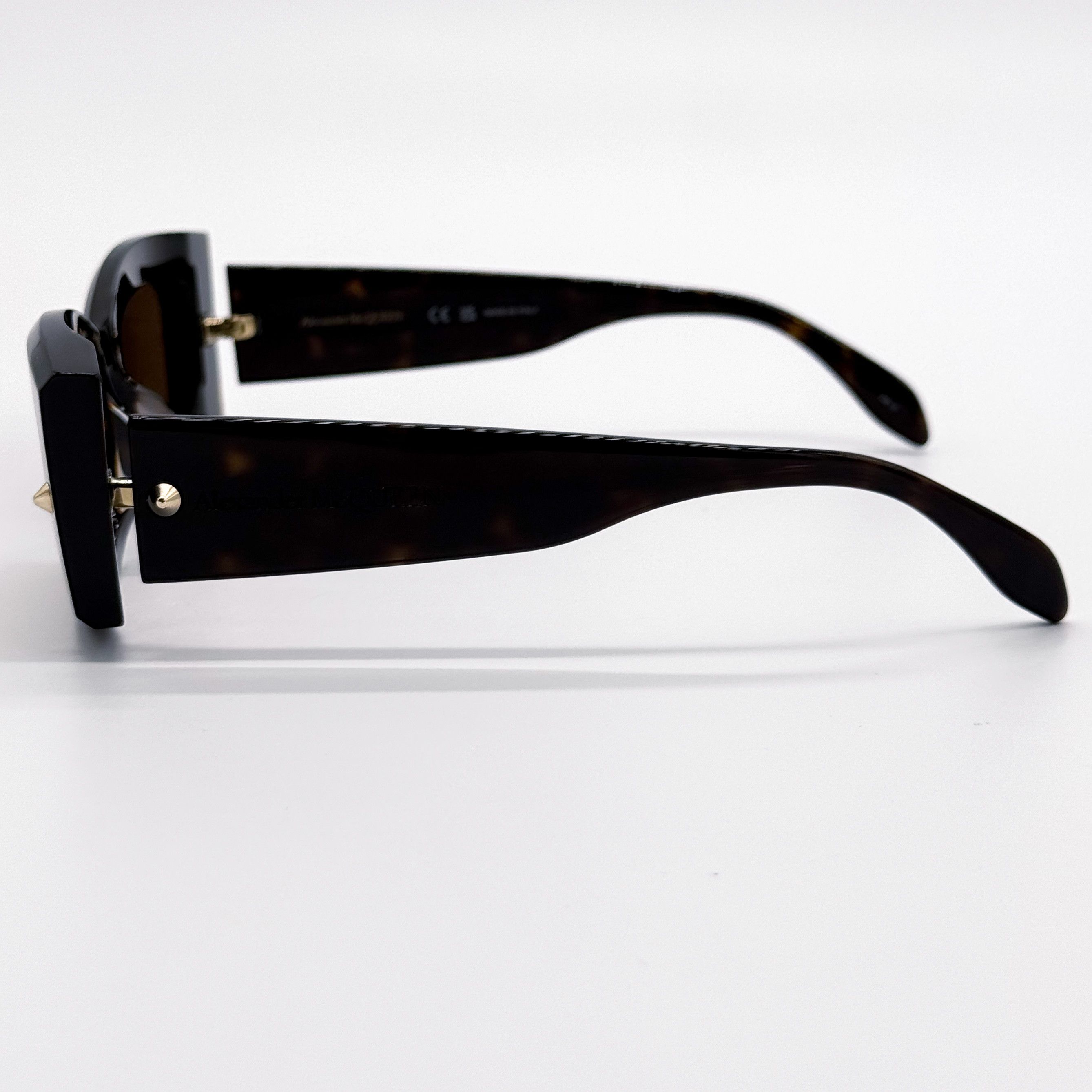 Alexander McQueen NEW ALEXANDER MCQUEEN AM0426S 002 WOMEN HAVANA SUNGLASSES Size ONE SIZE - 5 Thumbnail