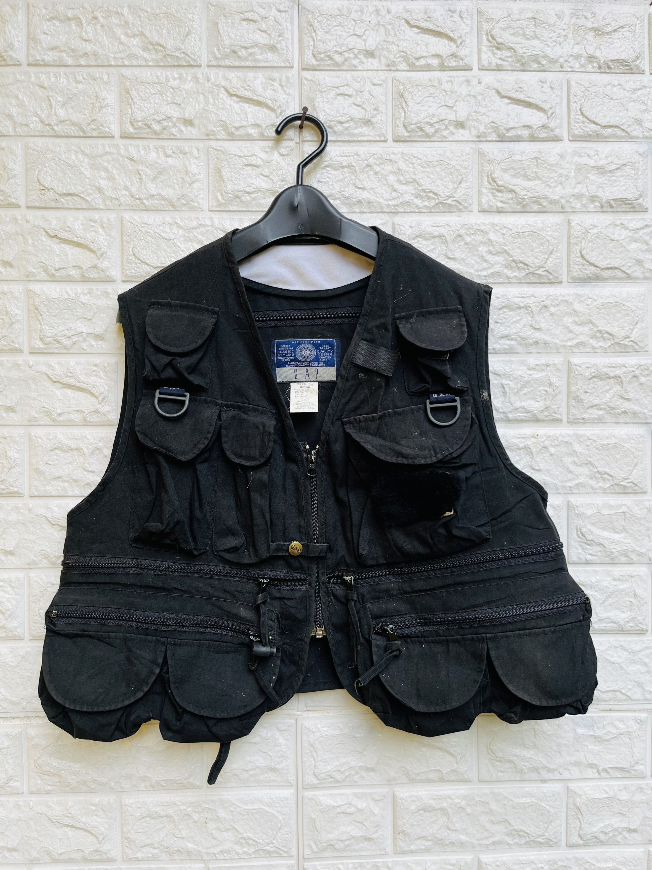 Vintage Gap Pocket Vest Japanese Designer Fashion Style