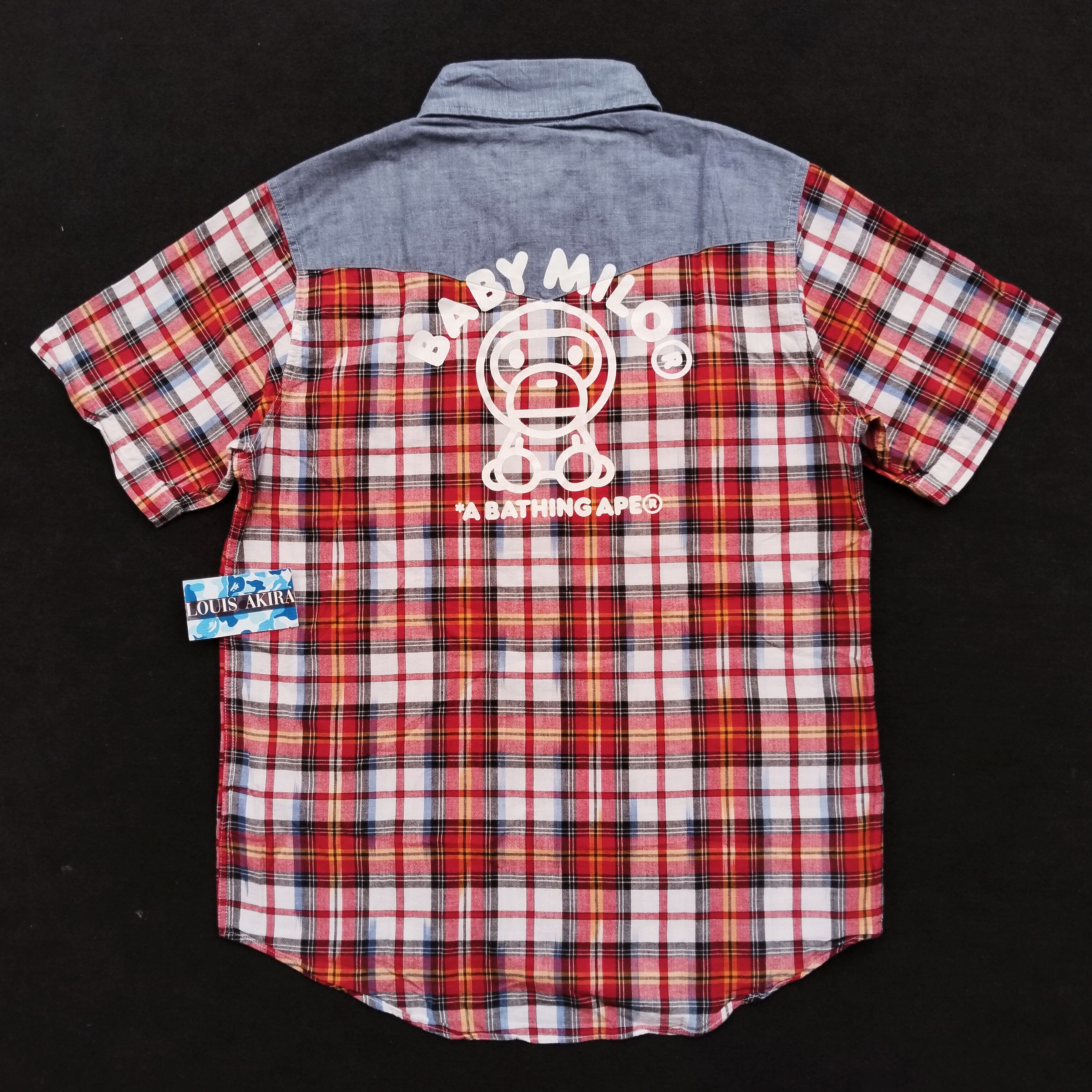 Bape Bape Baby Milo Gingham Button Up Size US S / EU 44-46 / 1 - 1 Thumbnail