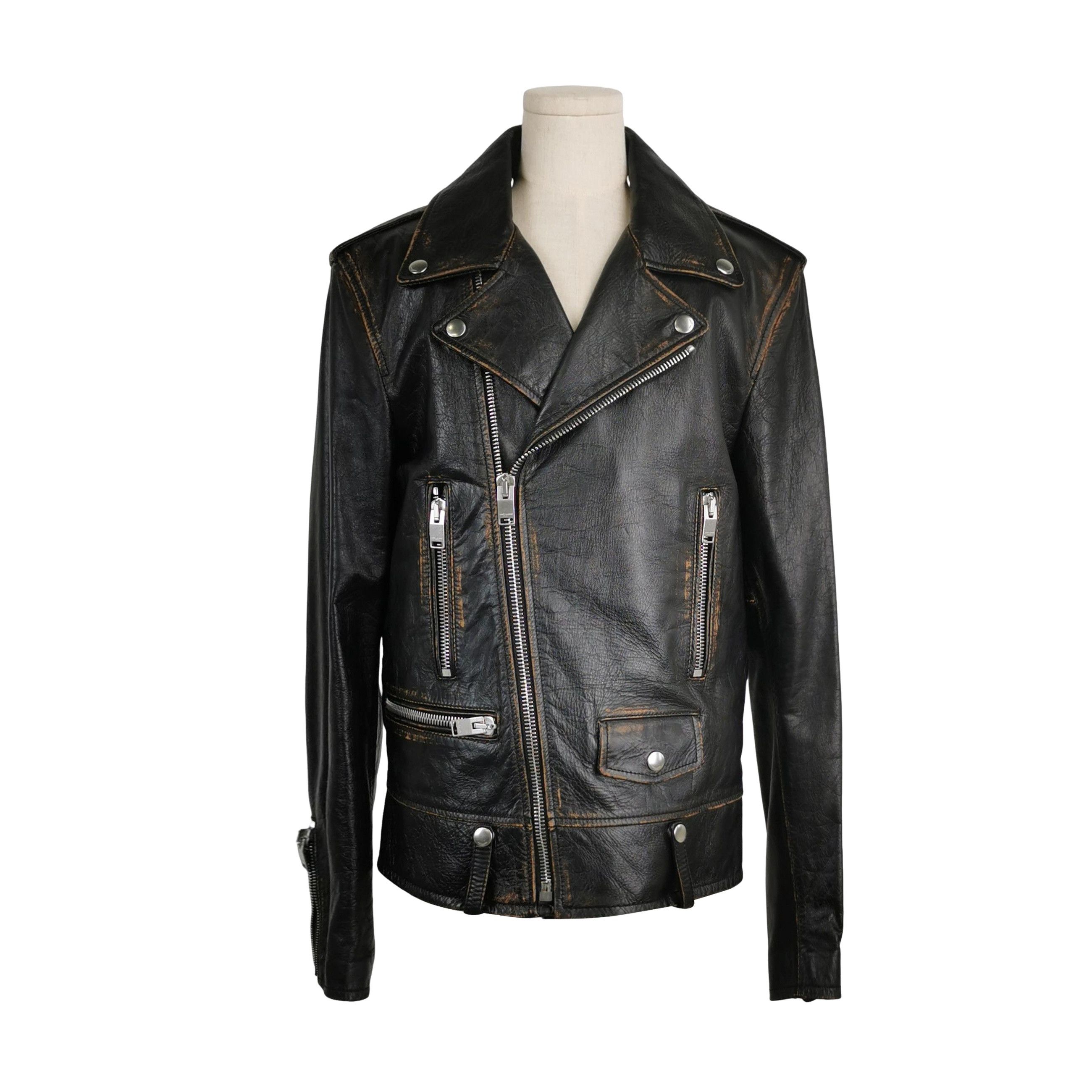 Saint Laurent Paris SS16 Surf Sound Leather Biker jacket 46 | Grailed