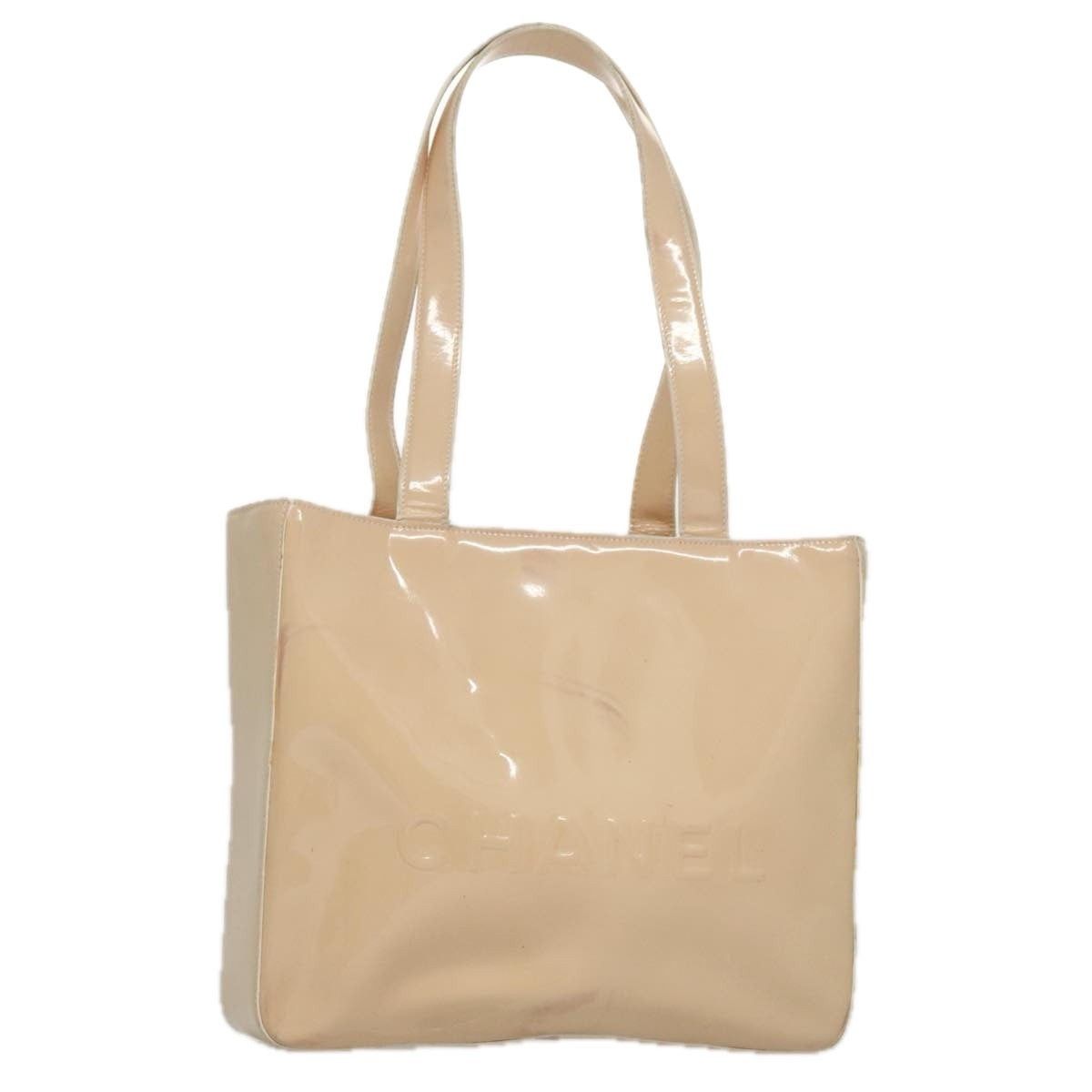 Chanel Chanel Tote Bag Enamel Beige Gold CC Size ONE SIZE - 1 Thumbnail