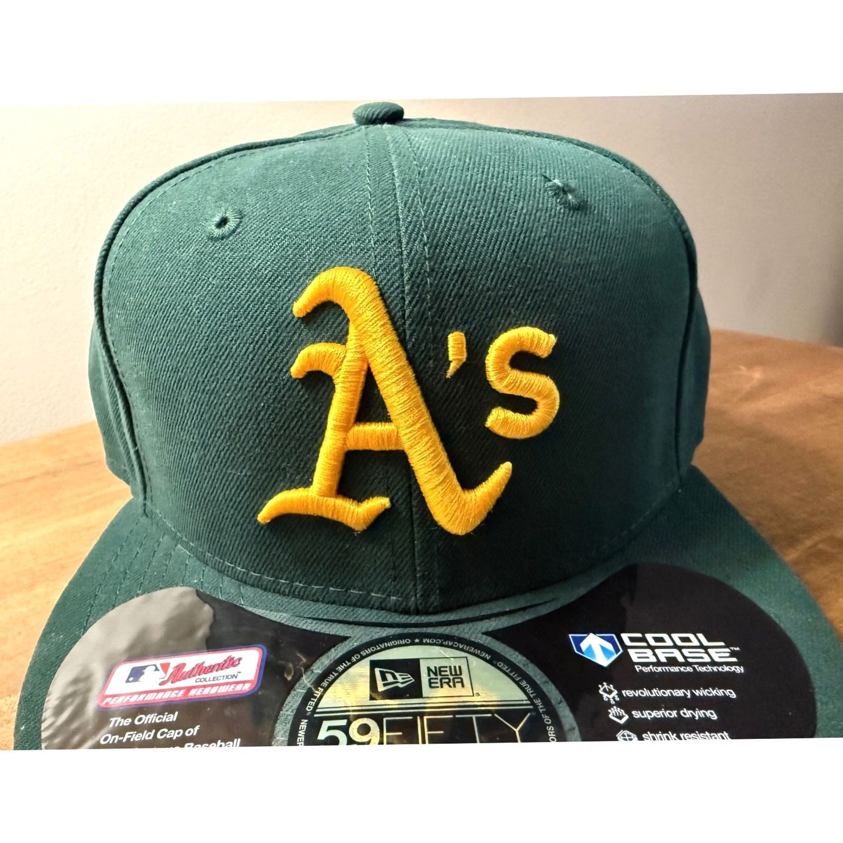 New Era New Era Oakland Athletics Hat 59FIFTY Fitted MLB Green 7 Mens Cap Size ONE SIZE - 3 Thumbnail