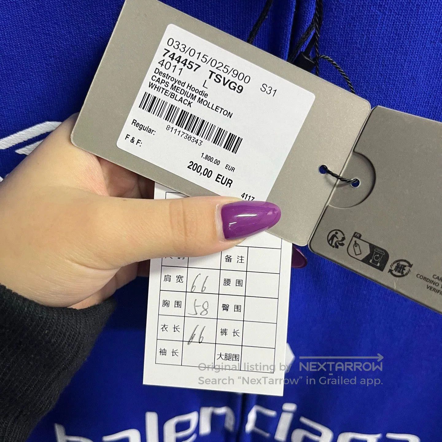 Balenciaga balenciaga blue logo zip. Size US L / EU 52-54 / 3 - 3 Thumbnail