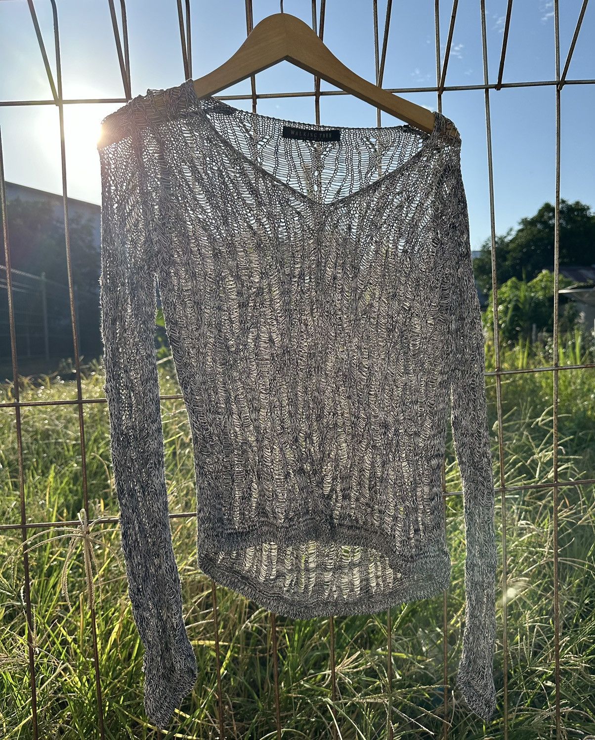 Homespun Knitwear JAPANESE WALKING TREE GRUNGE MESH KNIT JPG STYLE Size XS / US 0-2 / IT 36-38 - 2 Thumbnail