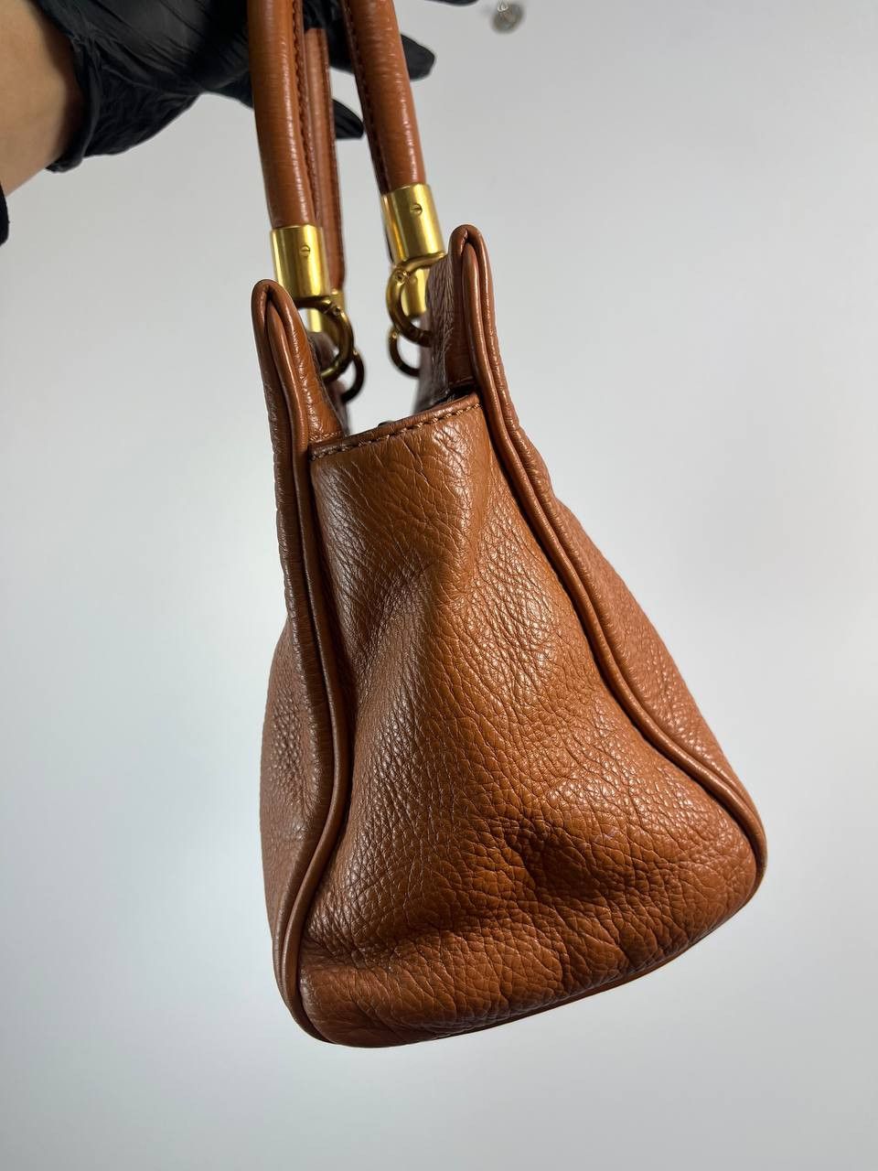 Marc Jacobs Marc By Marc Jacobs Leather Satchel Handbag Brown Womens Bag Size ONE SIZE - 10 Thumbnail