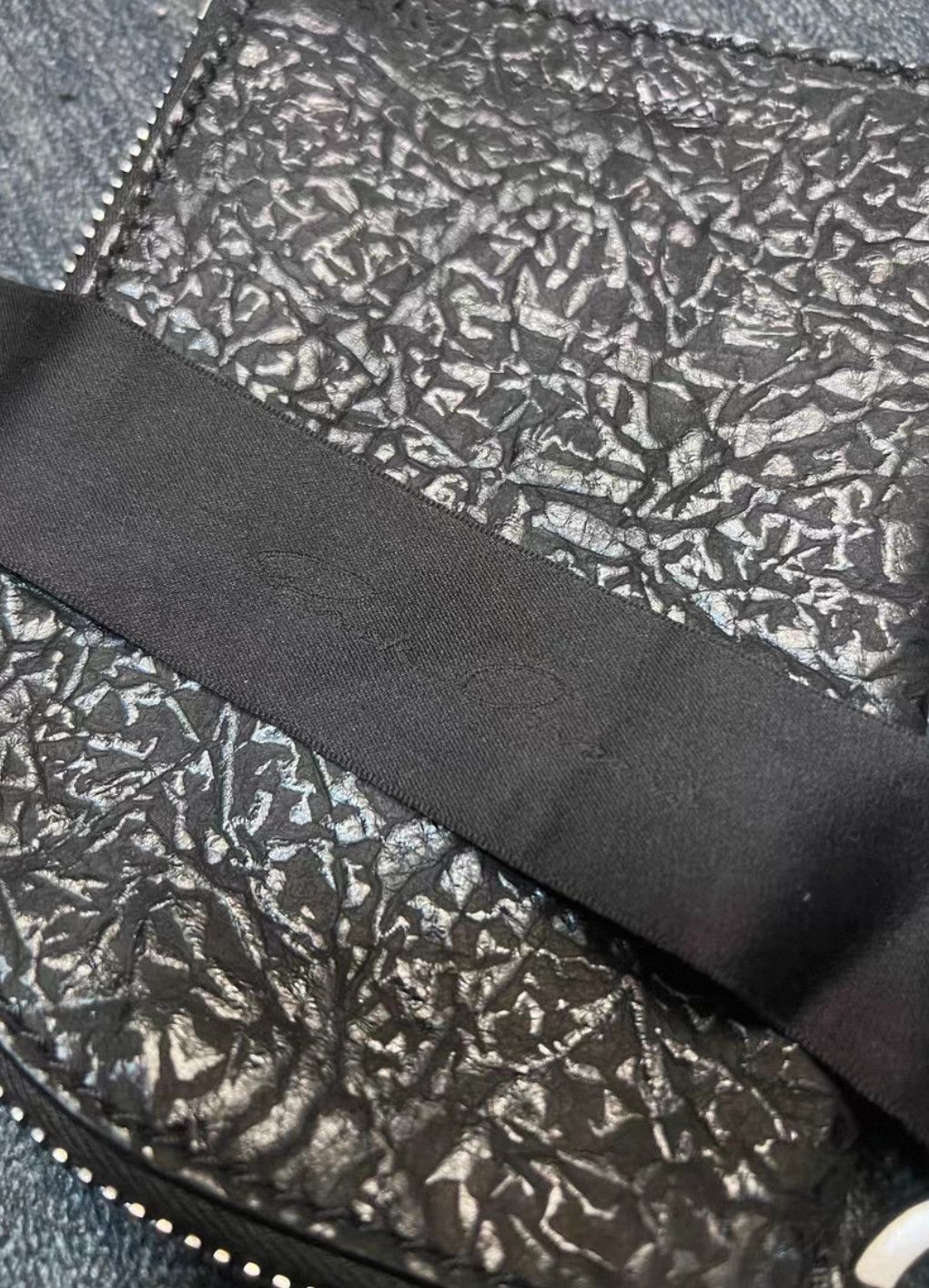 Rick Owens Rick Owens mainline embossed cowhide streamer card holder-2 Size ONE SIZE - 7 Thumbnail