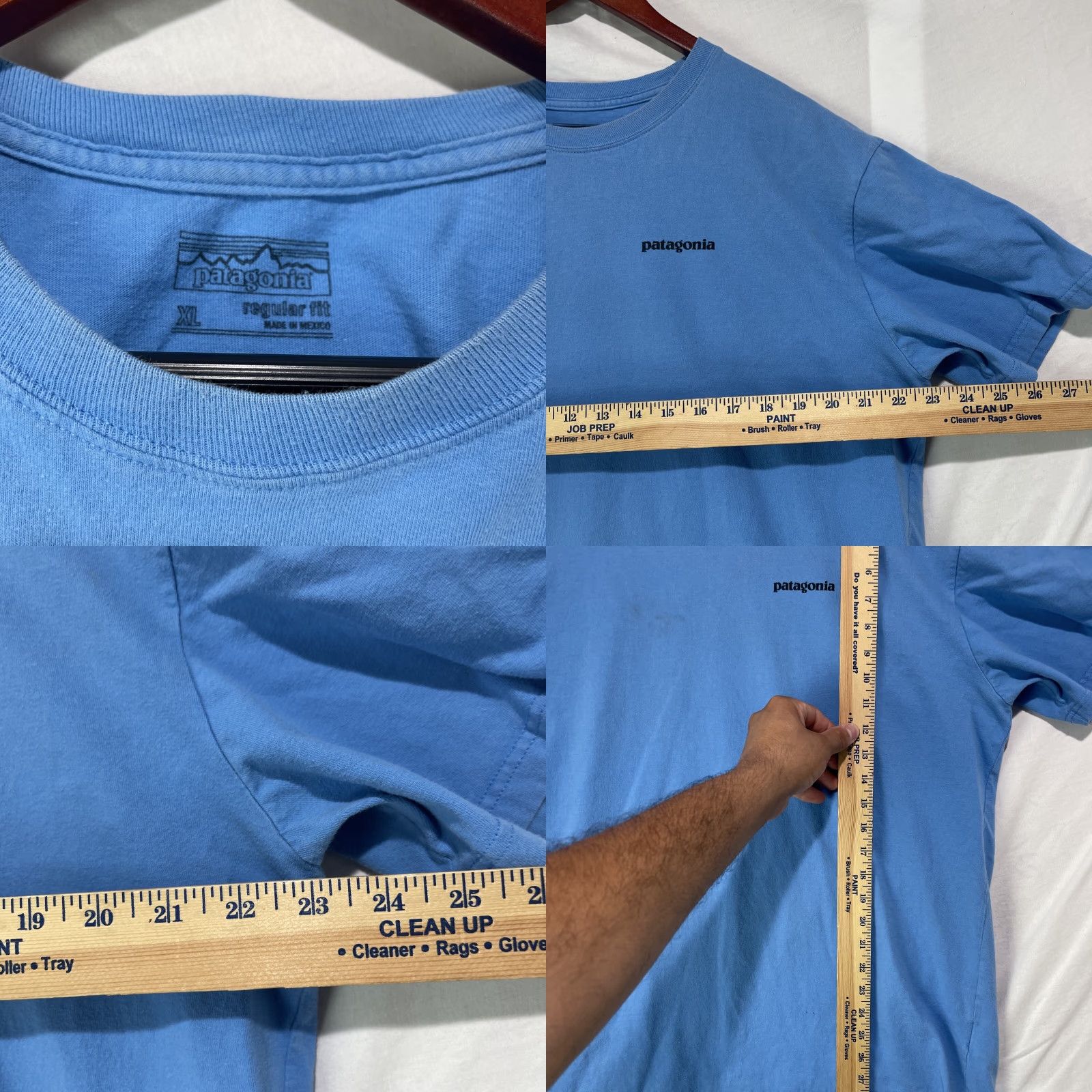 Patagonia Patagonia Shirt Mens XL Blue Short Sleeve Outdoor Fishing T-Shirt Pullover Logo Graphic Print Size US XL / EU 56 / 4 - 8 Thumbnail