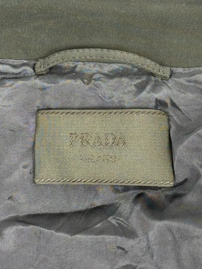 Prada 2000s Prada Navy Nylon Buttoned Class Long Jacket Size US L / EU 52-54 / 3 - 11 Thumbnail