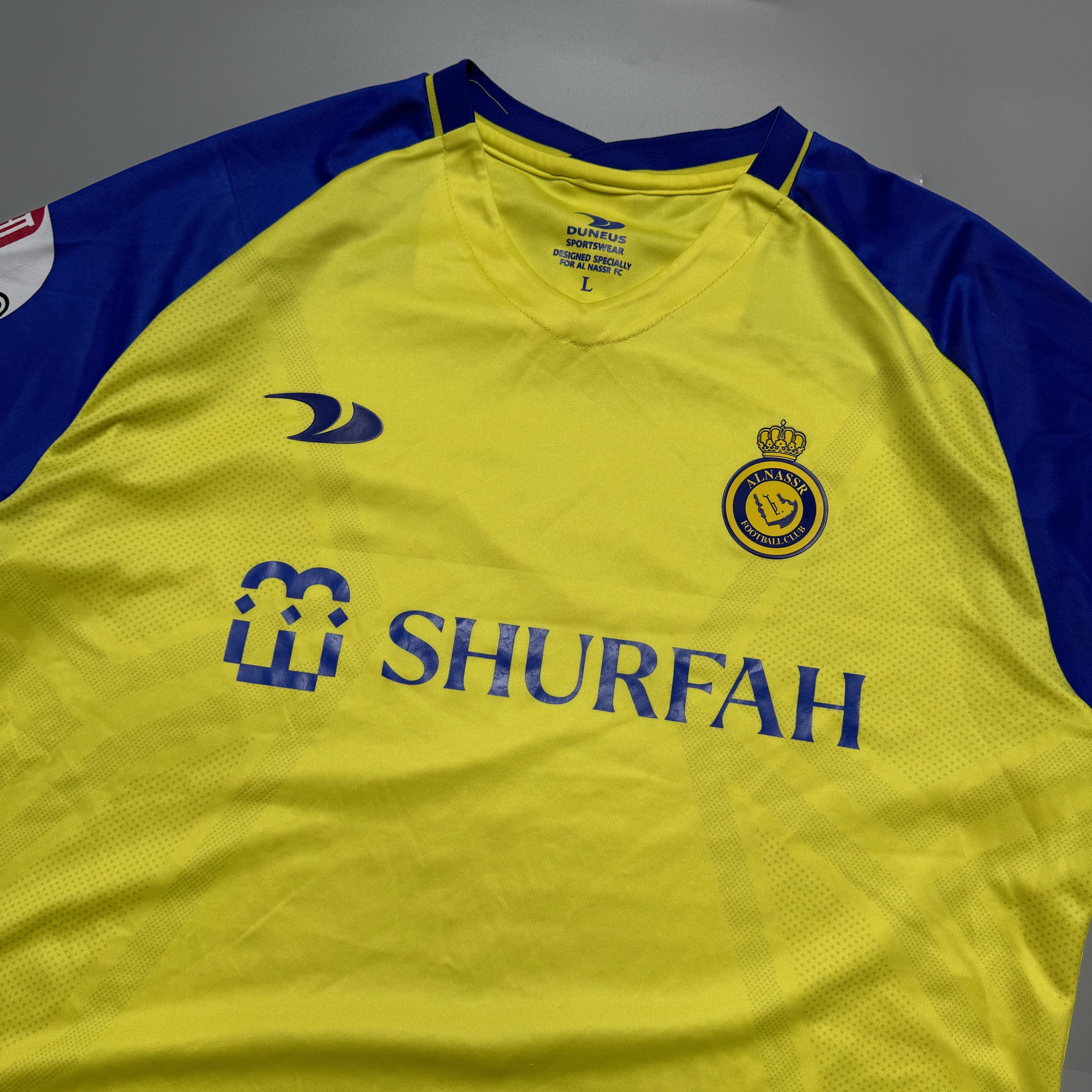 Other AL NASSR HOME 2022/23 RONALDO SOCCER JERSEY BLOKECORE SHIRT Size US L / EU 52-54 / 3 - 3 Thumbnail