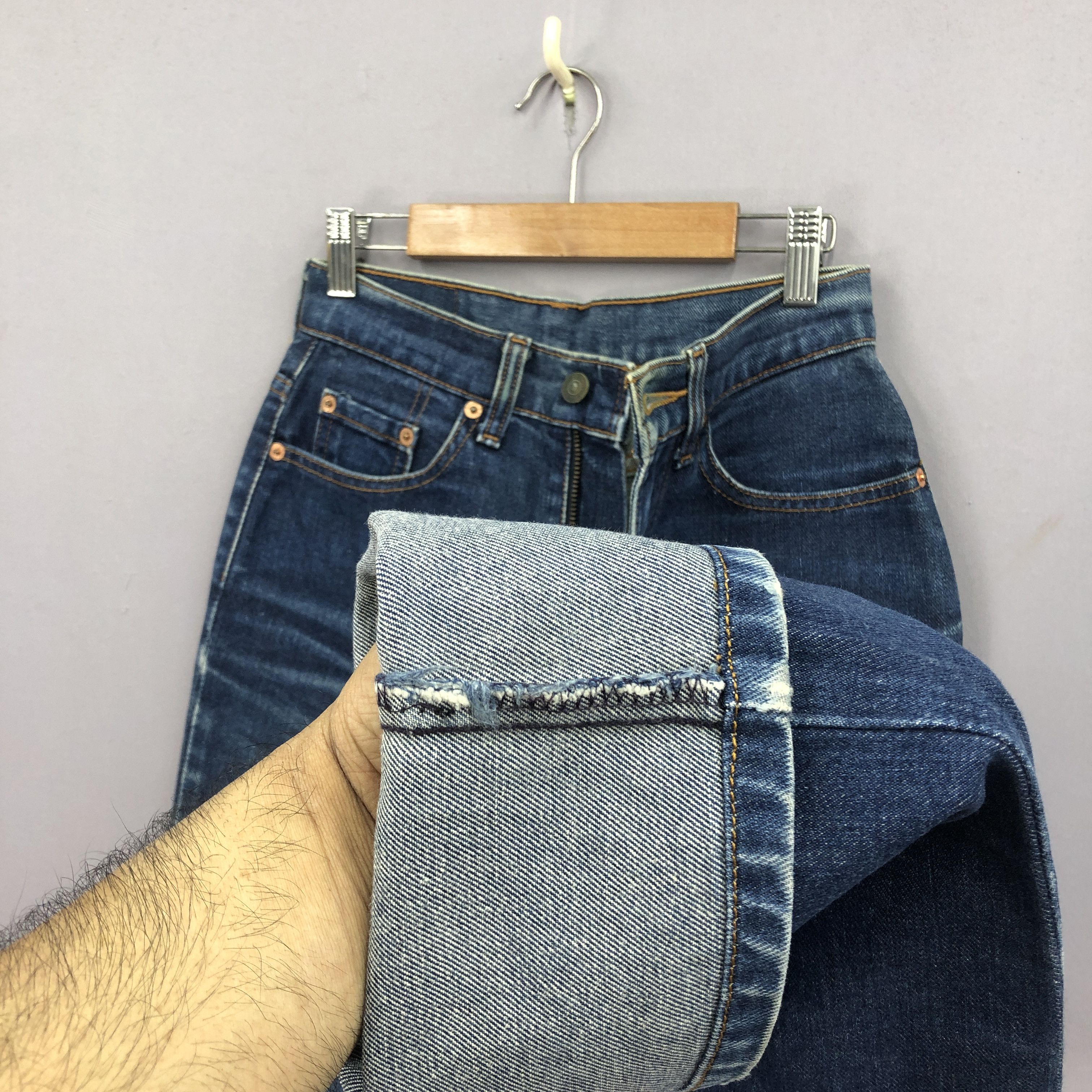 Levi's Vintage Levis 517 Flare Jeans Levi's Wide Leg Bootcut Denim Size 24" / US 00 / IT 34 - 8 Thumbnail