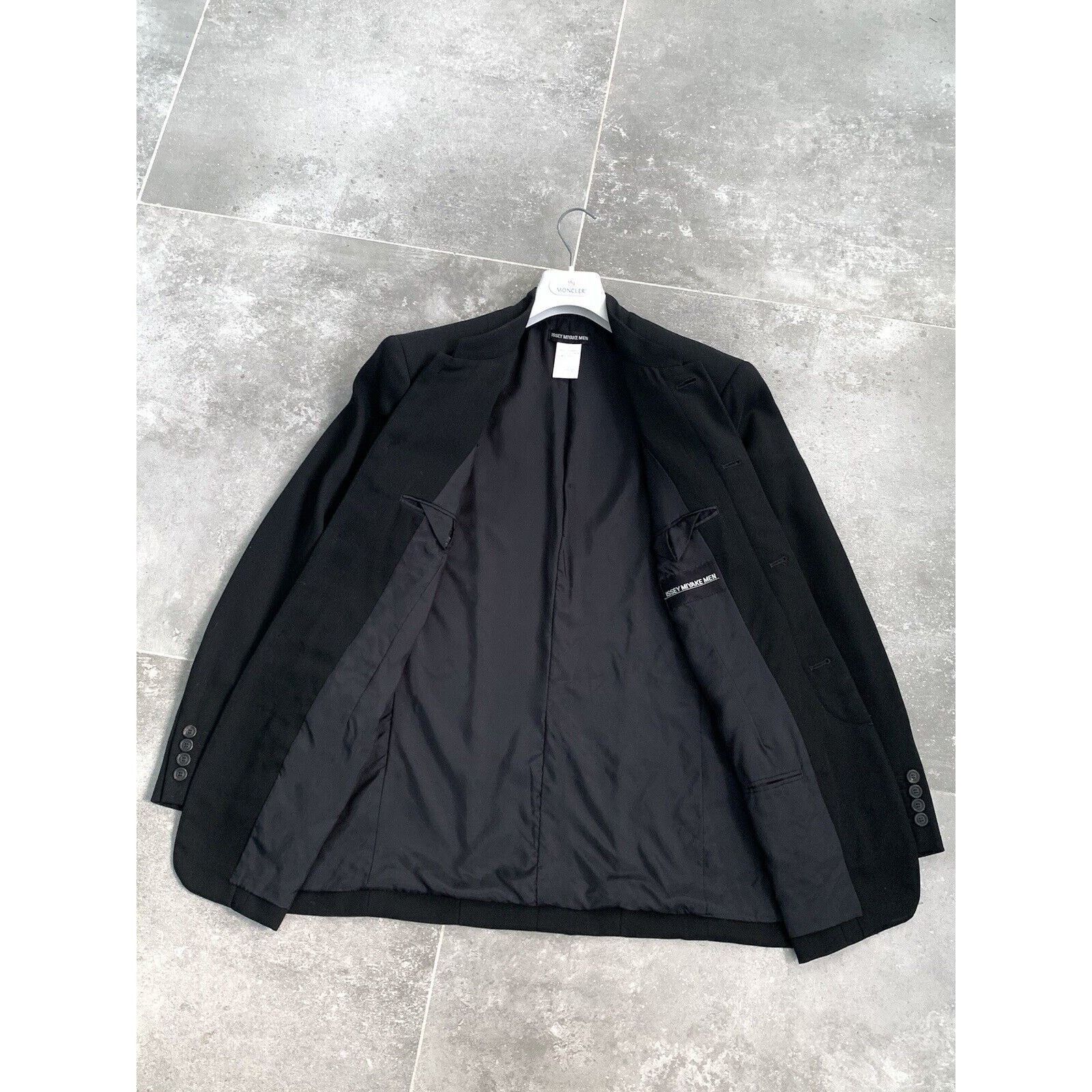 Issey Miyake × Japanese Brand × Vintage Men's ISSEY MIYAKE Wool Jacket 90s Coat Blazer SZ S EU 46-48 Size 48R - 16 Thumbnail