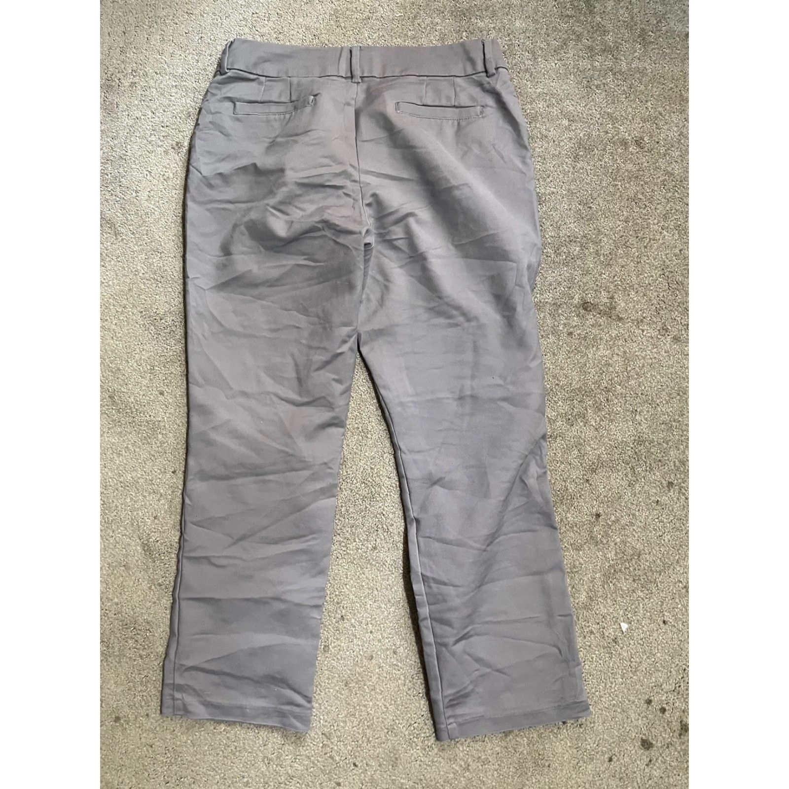 Lee Lee Women’s Pants - Regular Fit Straight Leg Mid Rise Gray 12S Formal Trim Shaping Button Zip Flat Front Twill Polyester Size 34" / US 12 / IT 48 - 3 Thumbnail