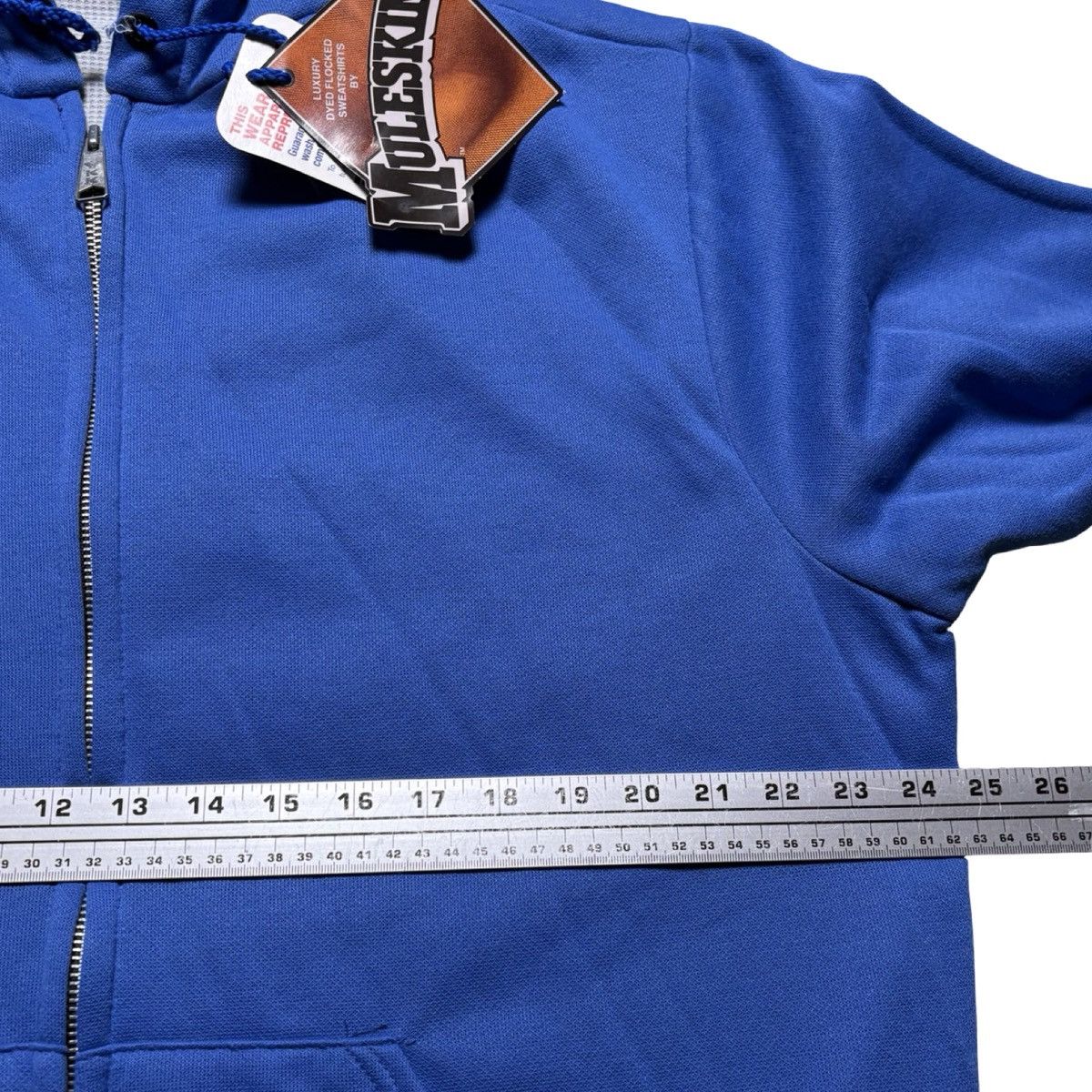 Other VTG Muleskins Men XL Blue Hoodie Jacket Waffle Thermal Lined Size US XL / EU 56 / 4 - 6 Thumbnail