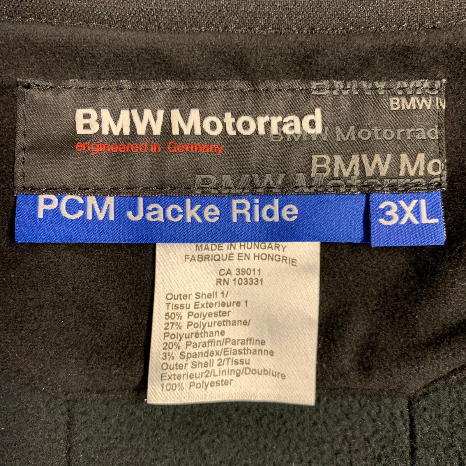 BMW BMW 3XL Black Polyester Blend Quilted Zip Pockets Jacket Size 3XL / US 20-22 - 5 Thumbnail