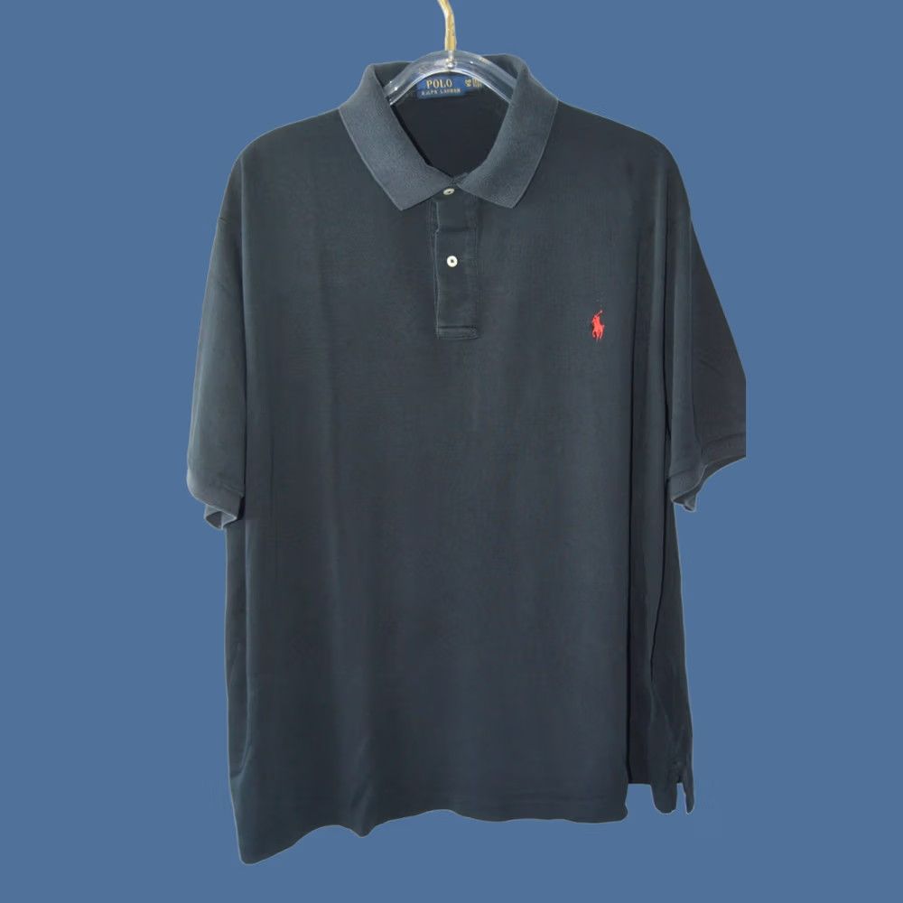 Polo Ralph Lauren Polo Ralph Lauren Polo Shirt Men Blue Cotton Short Sleeve Classic Big 3XB Size US XXL / EU 58 / 5 - 1 Thumbnail