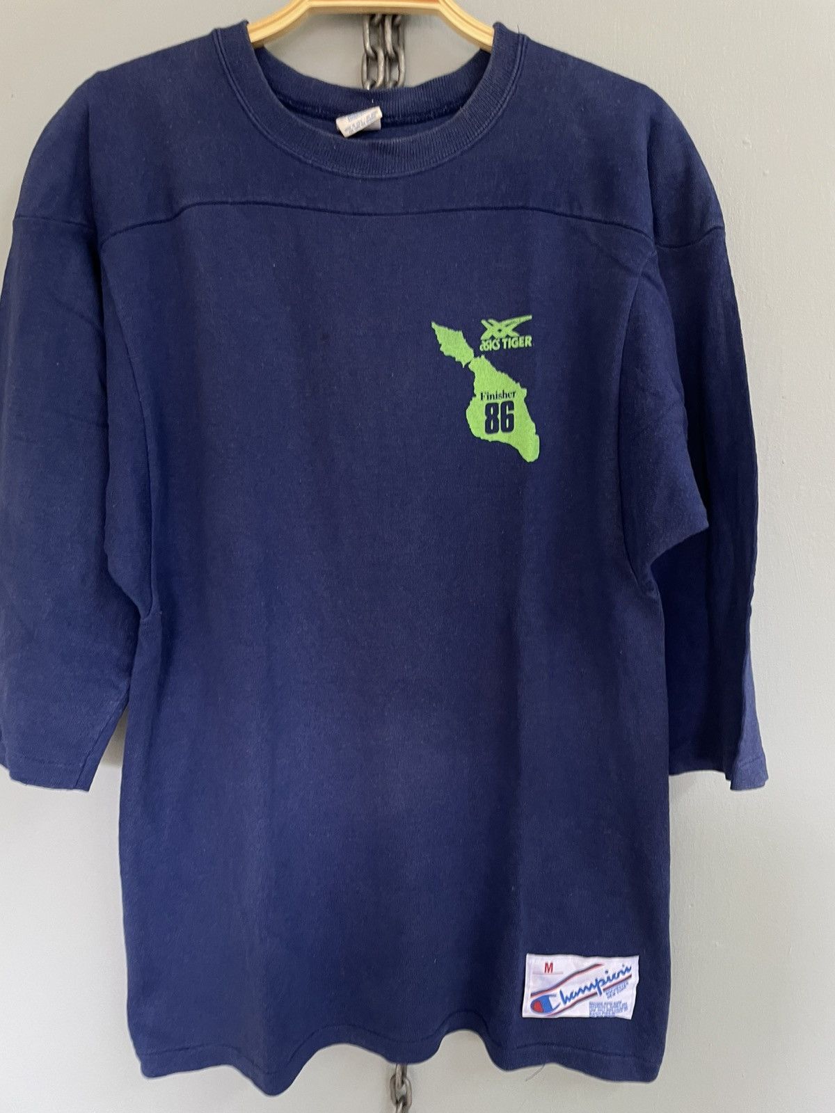 Asics Vintage 80s CMFA Asics Tiger marathon jersey raglan Size US M / EU 48-50 / 2 - 3 Thumbnail