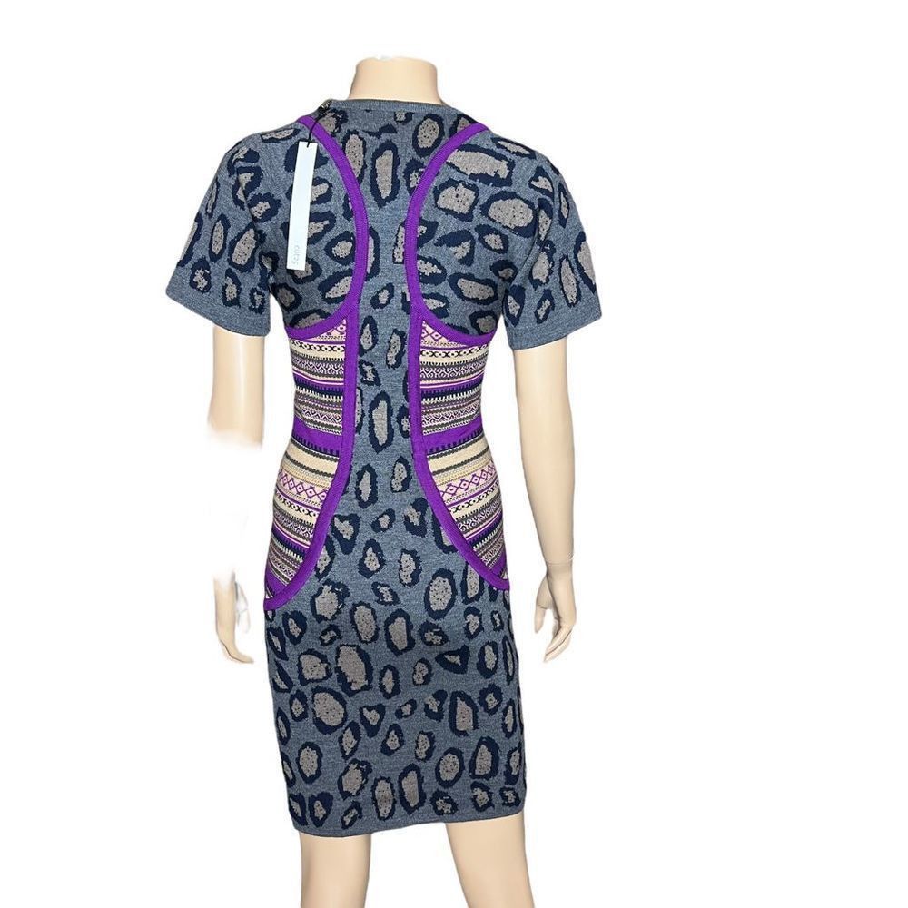 Yigal Azrouel Cut25 by Yigal Azrouel Animal Print bodycon wool dress XS NWT Size XS / US 0-2 / IT 36-38 - 5 Thumbnail
