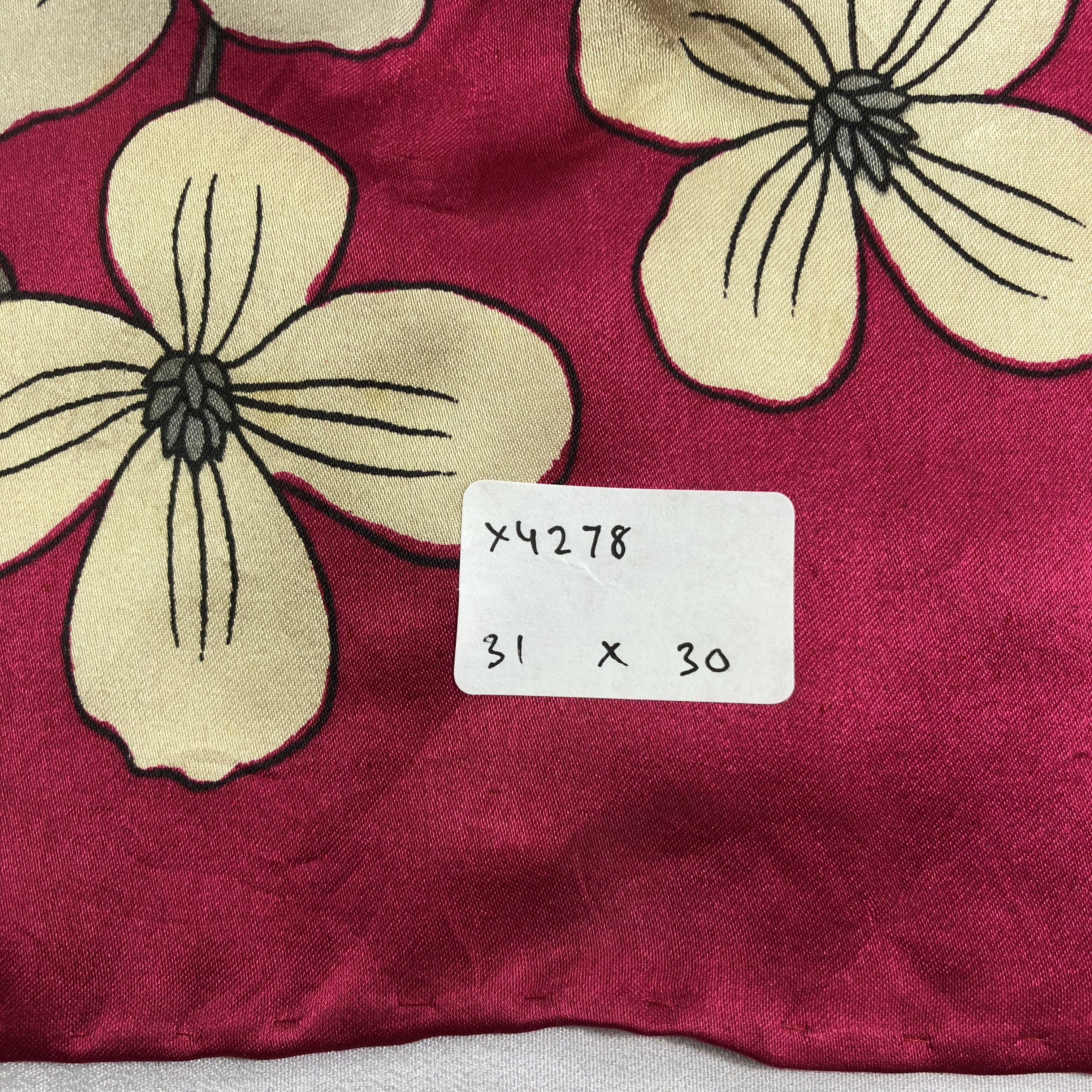 Lancel × Vintage Vintage Lancel Silk Scarf Size ONE SIZE - 6 Thumbnail