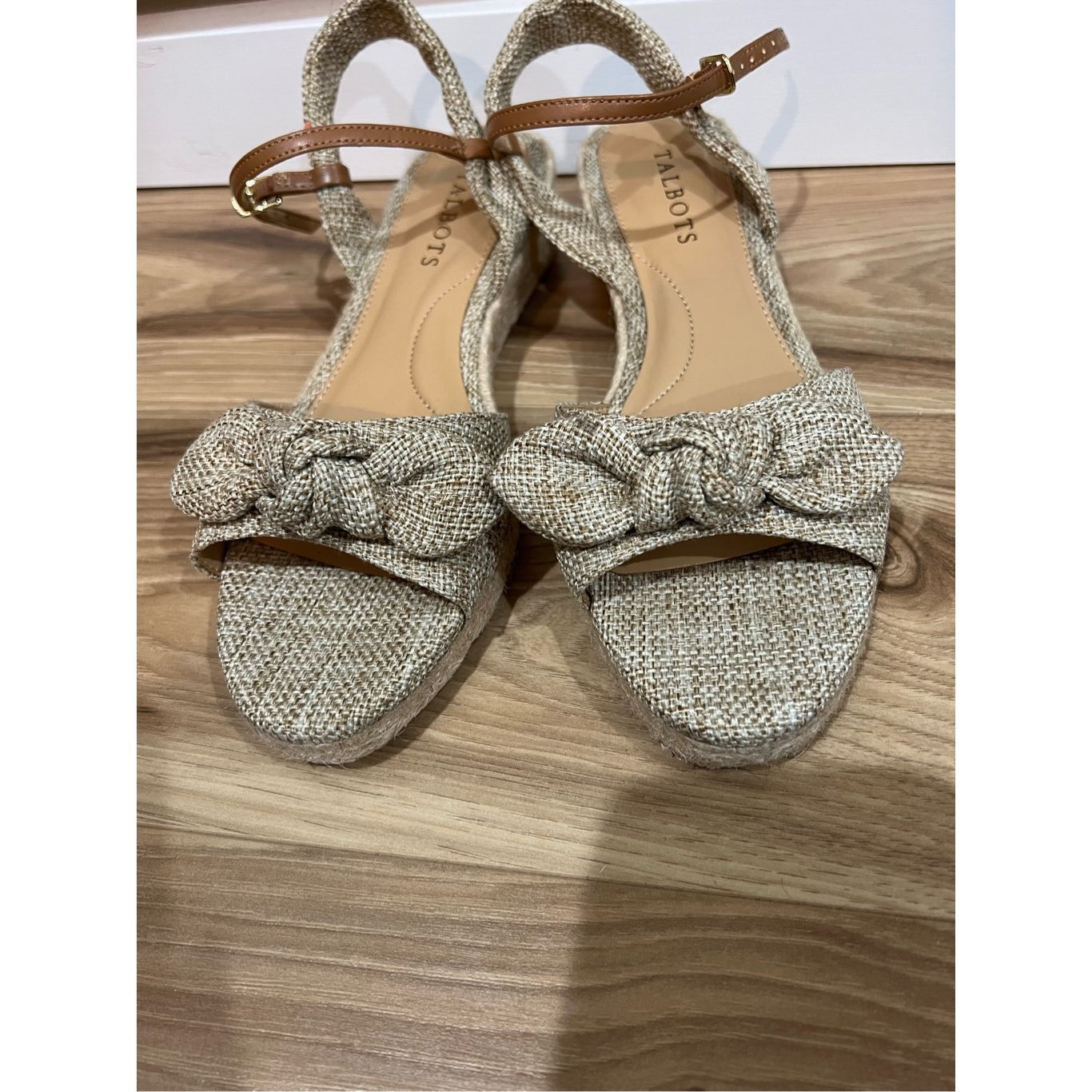 Other Talbots new with defects PAMELA BOW LINEN ESPADRILLE WEDGES Size US 7.5 / IT 37.5 - 3 Thumbnail