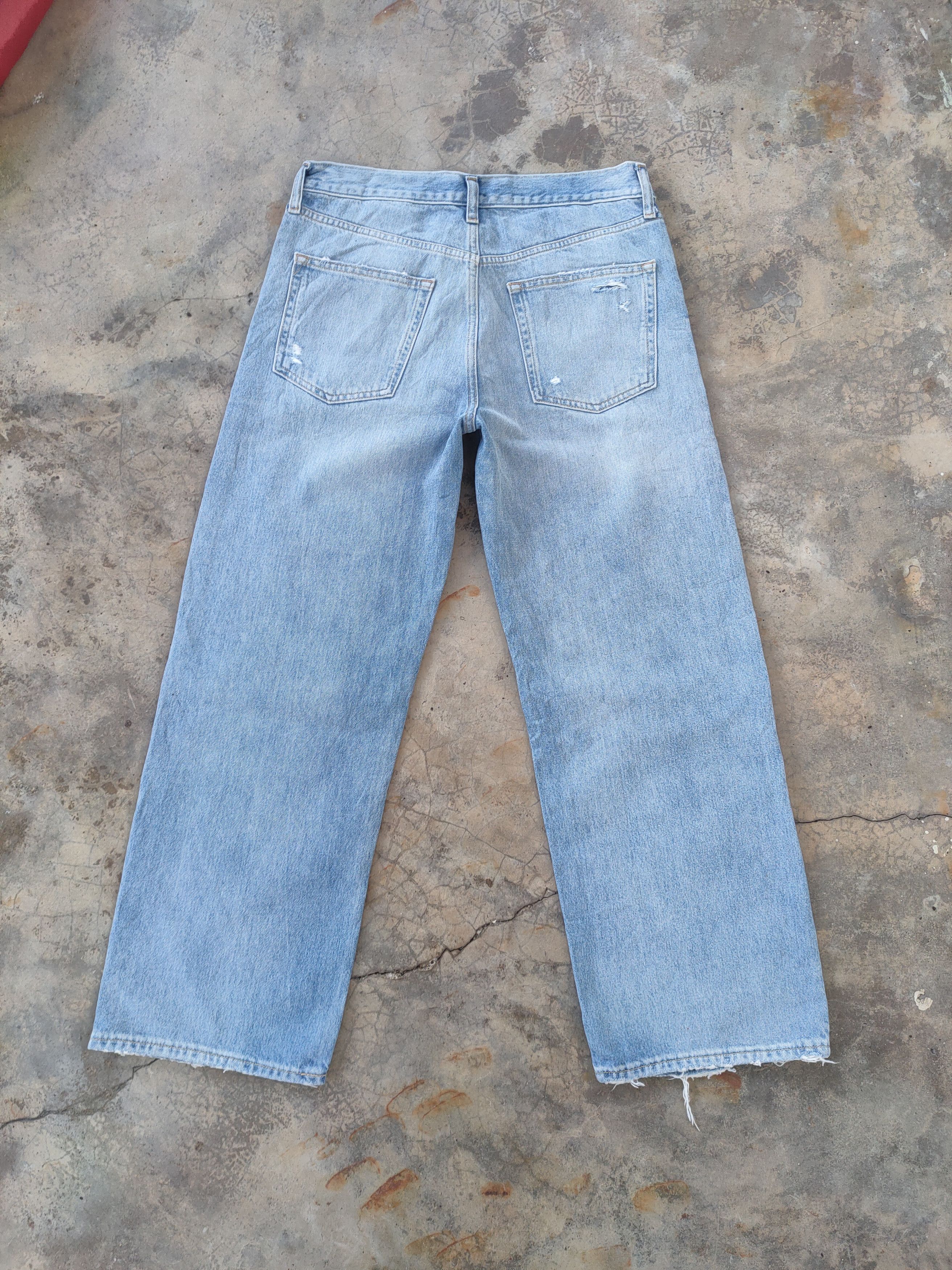 Gap VINTAGE JAPANESE FADED RIPPED DISTRESSED JEANS DENIM PANTS Size US 34 / EU 50 - 3 Thumbnail