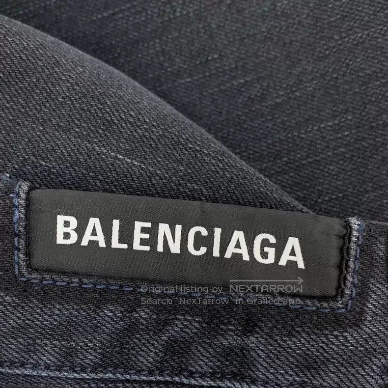 Balenciaga Balenciaga size XS Black Washed Destroyed Design Cotton Dr Size US 27 - 6 Thumbnail