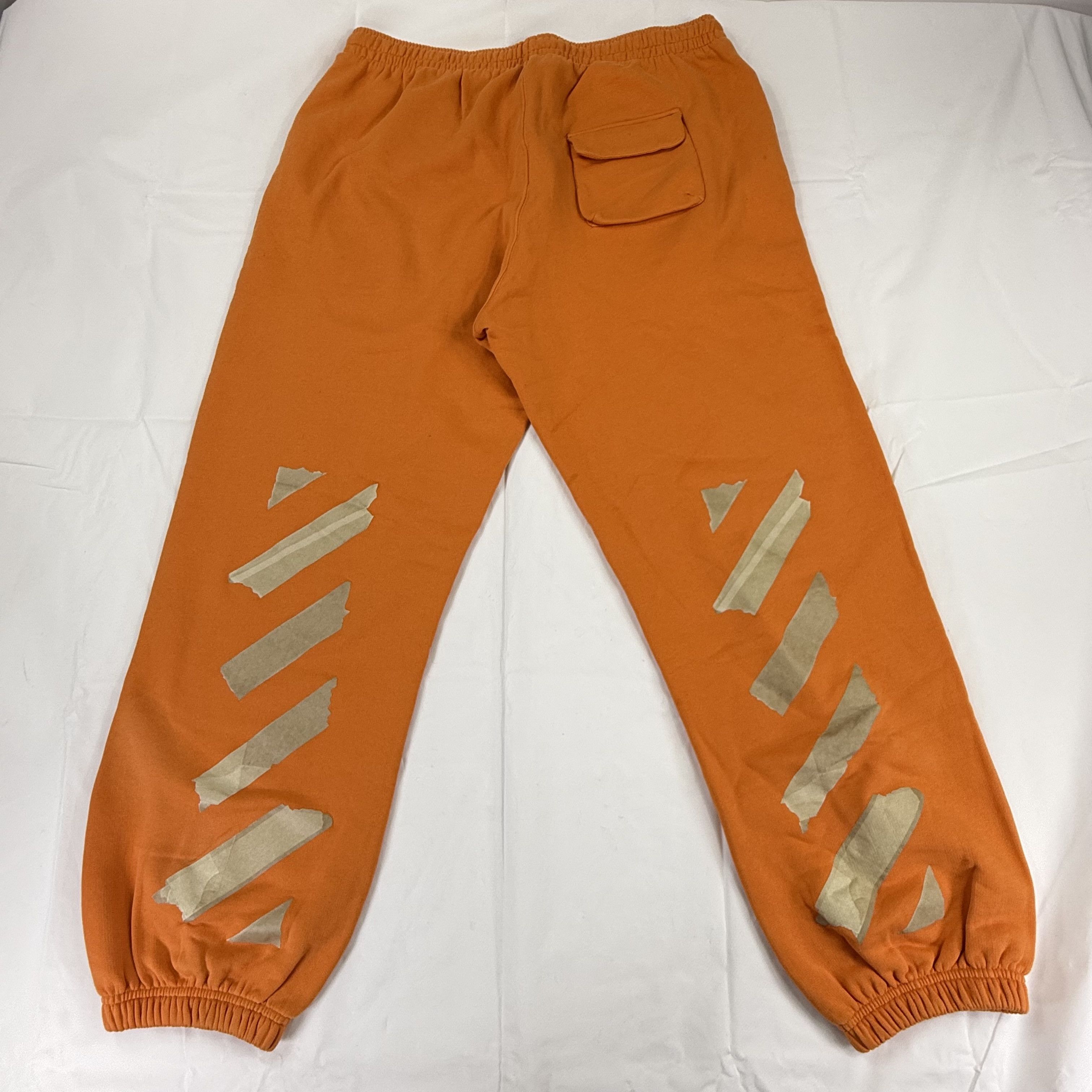 Off-White Off-White Orange Tape Diagonals Sweatpants Mens XXL Size US 40 / EU 56 - 1 Thumbnail