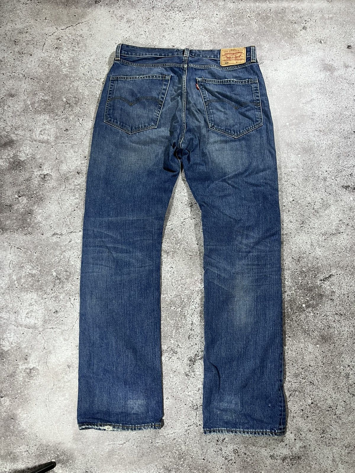 Levi's Vintage Levis Bootcut 505 Jeans Light Blue Faded Distressed Size US 36 / EU 52 - 5 Thumbnail