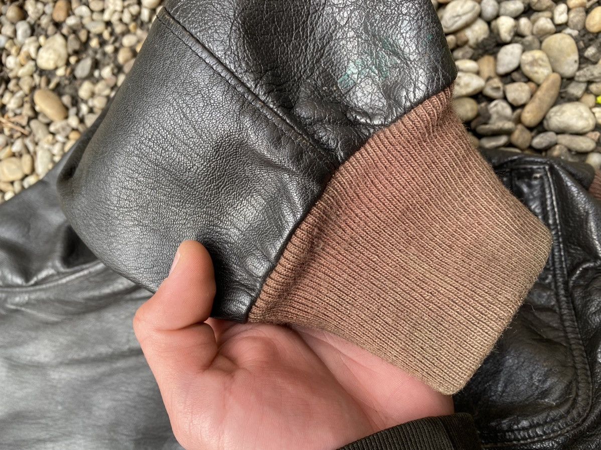 Vintage Vintage 50s Leather Flight Jacket Size US M / EU 48-50 / 2 - 9 Thumbnail