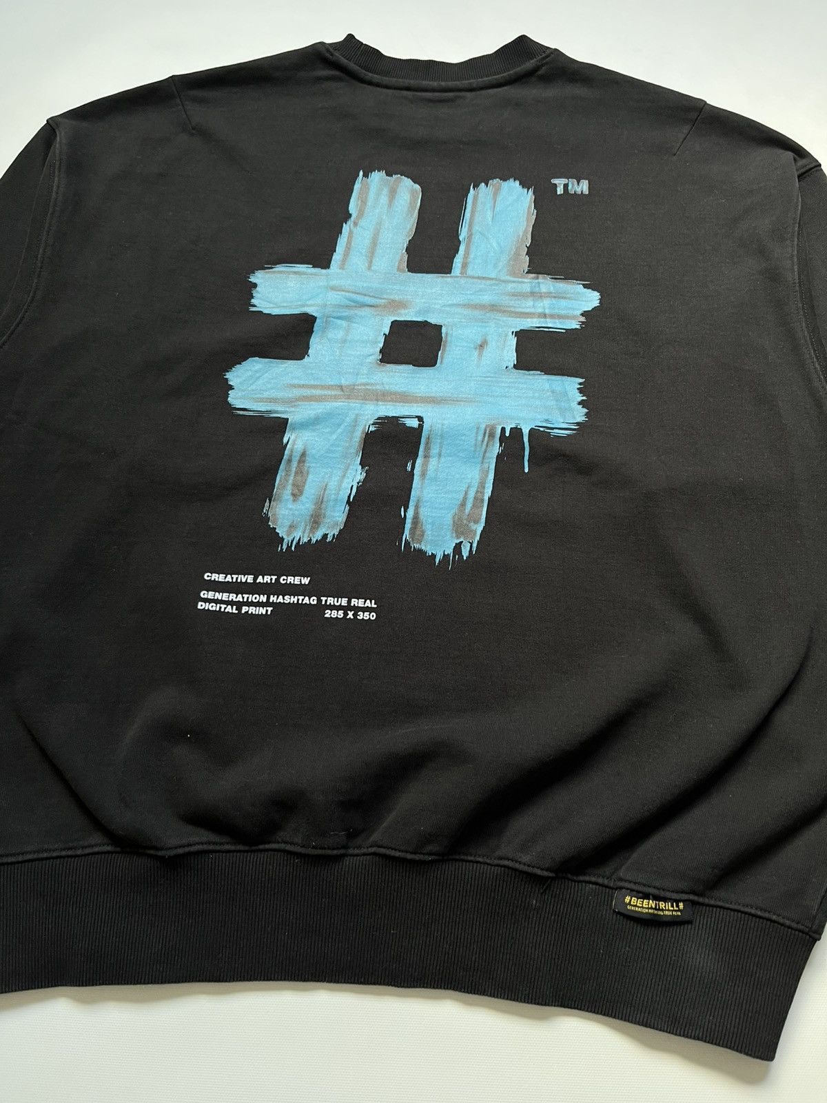 Been Trill Sudadera Been Trill Painting Hashtag Overfit - Negro/Azul Size US XL / EU 56 / 4 - 3 Thumbnail