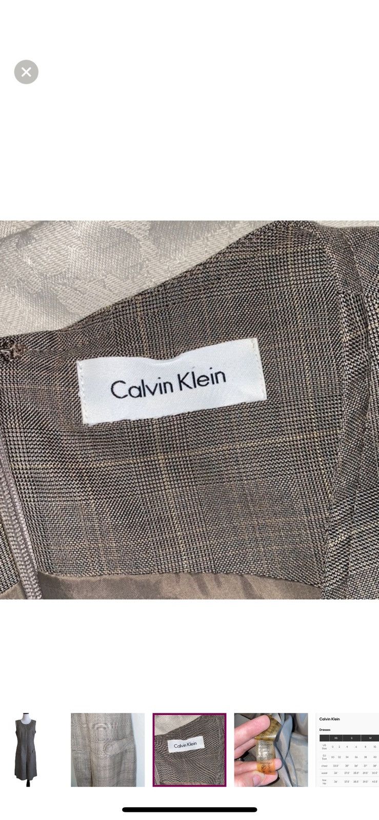 Calvin Klein Calvin Klein tartan plaid office dress Size S / US 4 / IT 40 - 5 Thumbnail